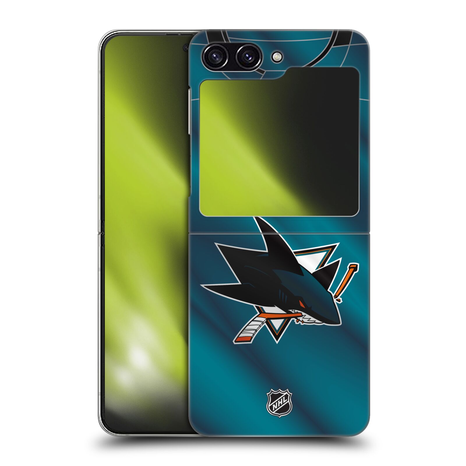 Plastový obal HEAD CASE na mobil Samsung Galaxy Z Flip 5  Hokej NHL - San Jose Sharks - Znak na dresu