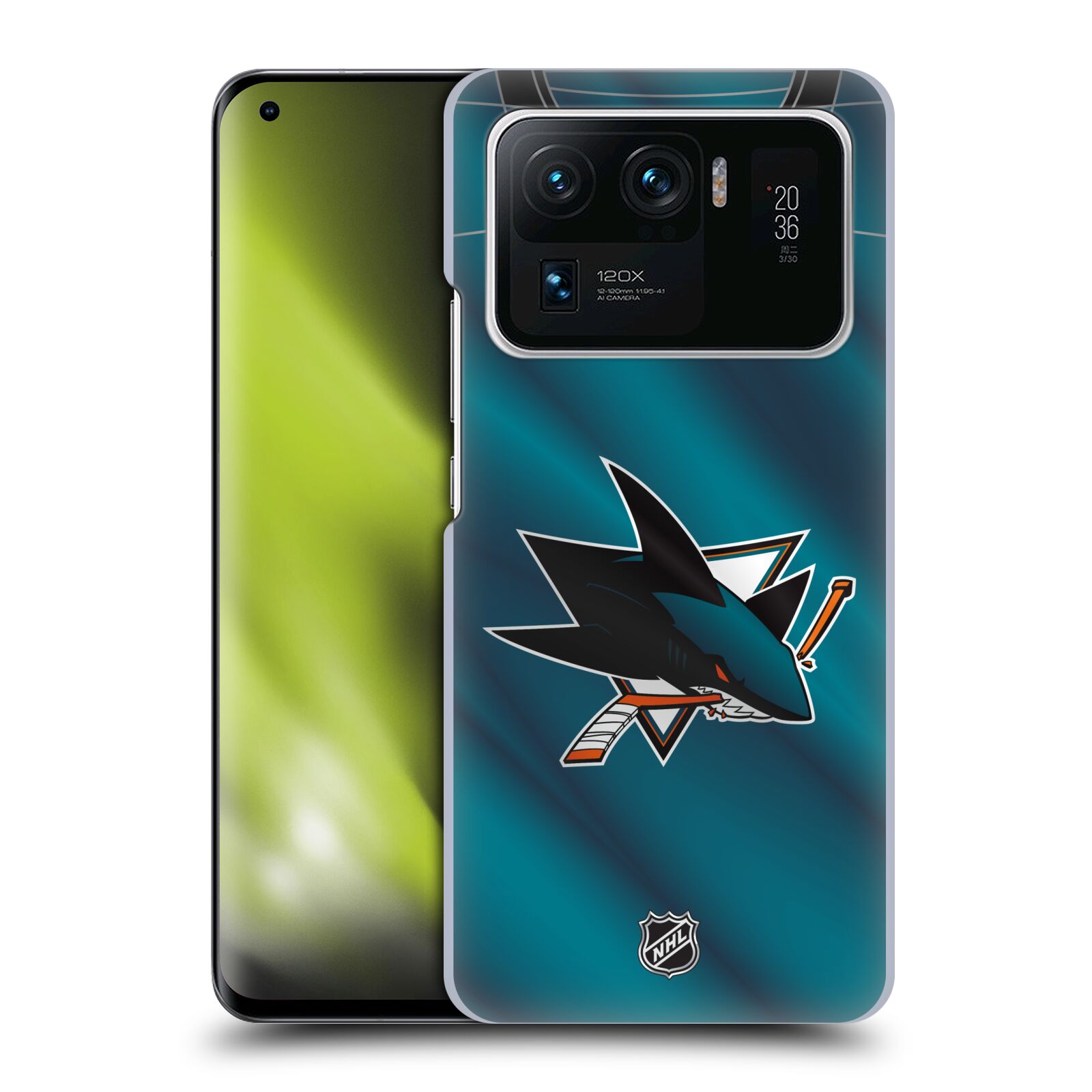 Pouzdro na mobil Xiaomi  Mi 11 ULTRA - HEAD CASE - Hokej NHL - San Jose Sharks - Znak na dresu