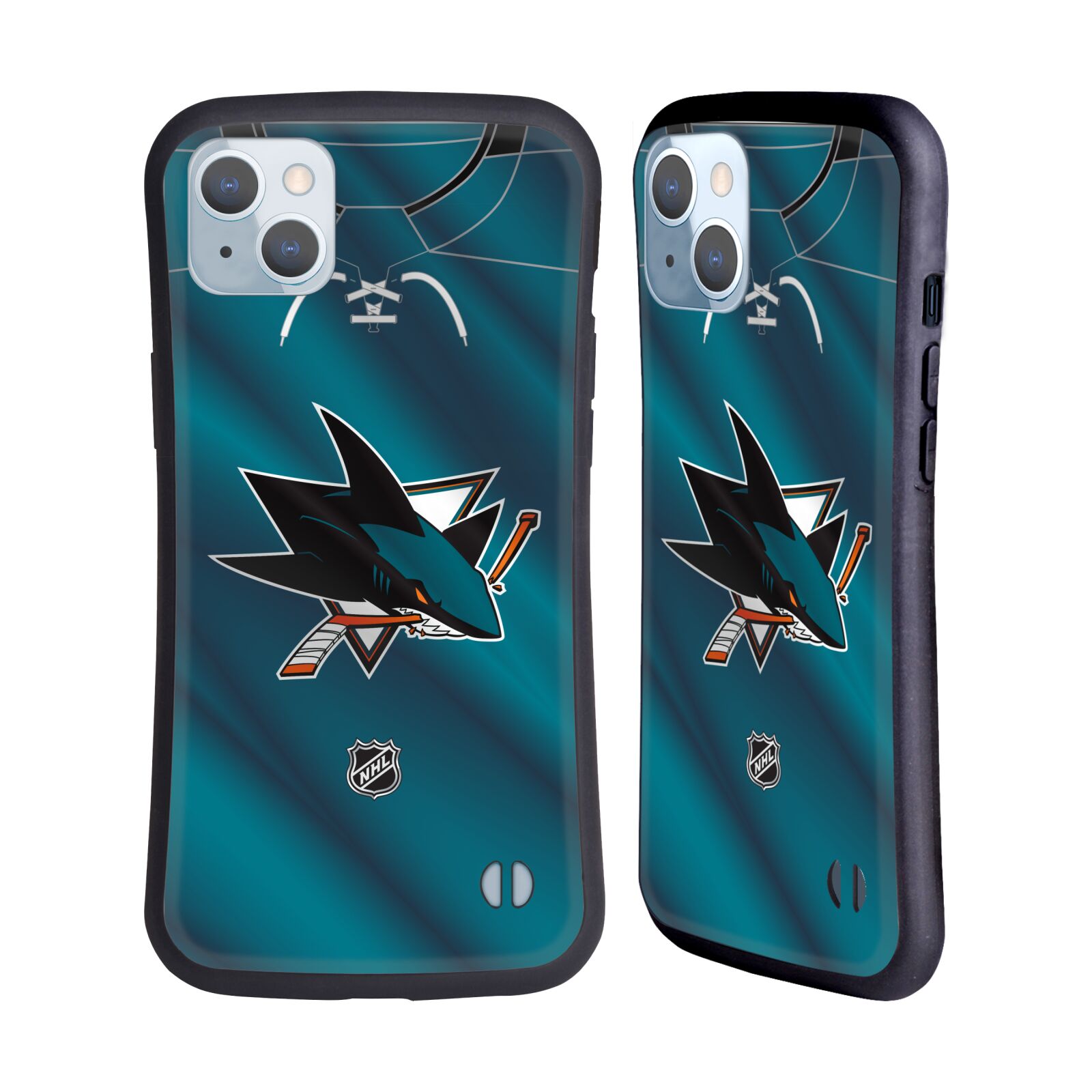 Obal na mobil Apple iPhone 14 PLUS - HEAD CASE - NHL - Dres San Jose Sharks