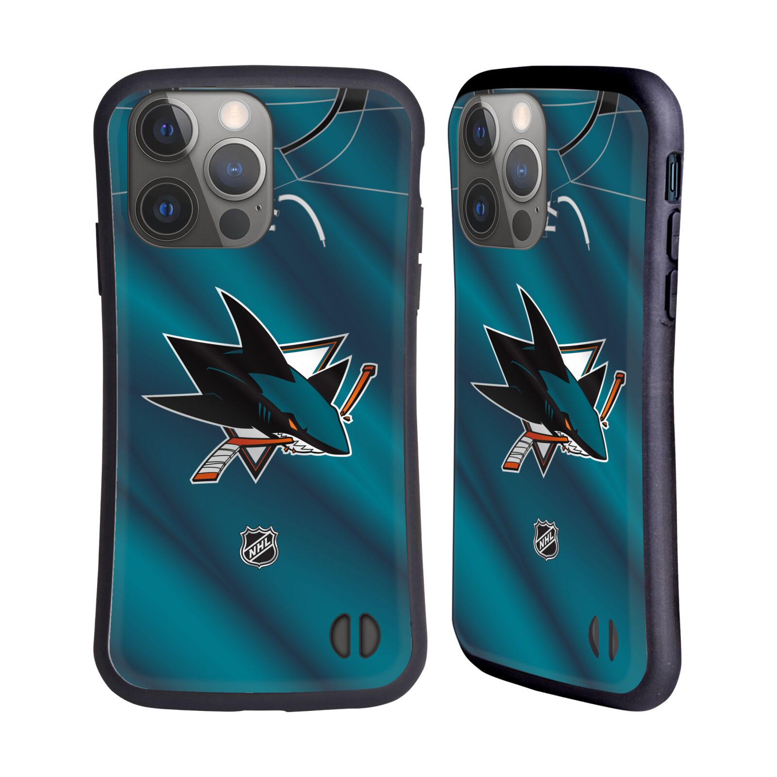 Obal na mobil Apple iPhone 14 PRO - HEAD CASE - NHL - Dres San Jose Sharks