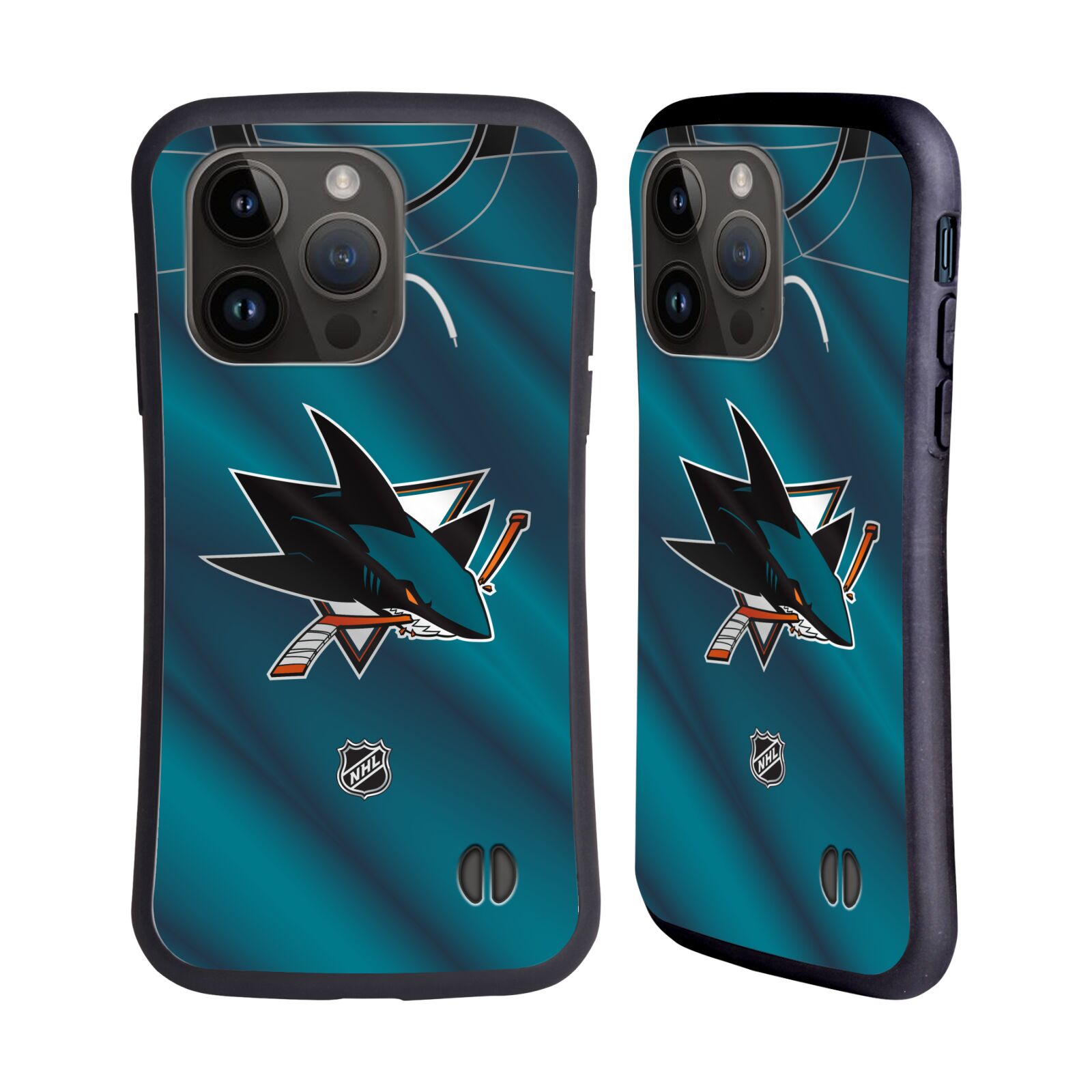 Obal na mobil Apple iPhone 15 PRO - HEAD CASE - NHL - Dres San Jose Sharks
