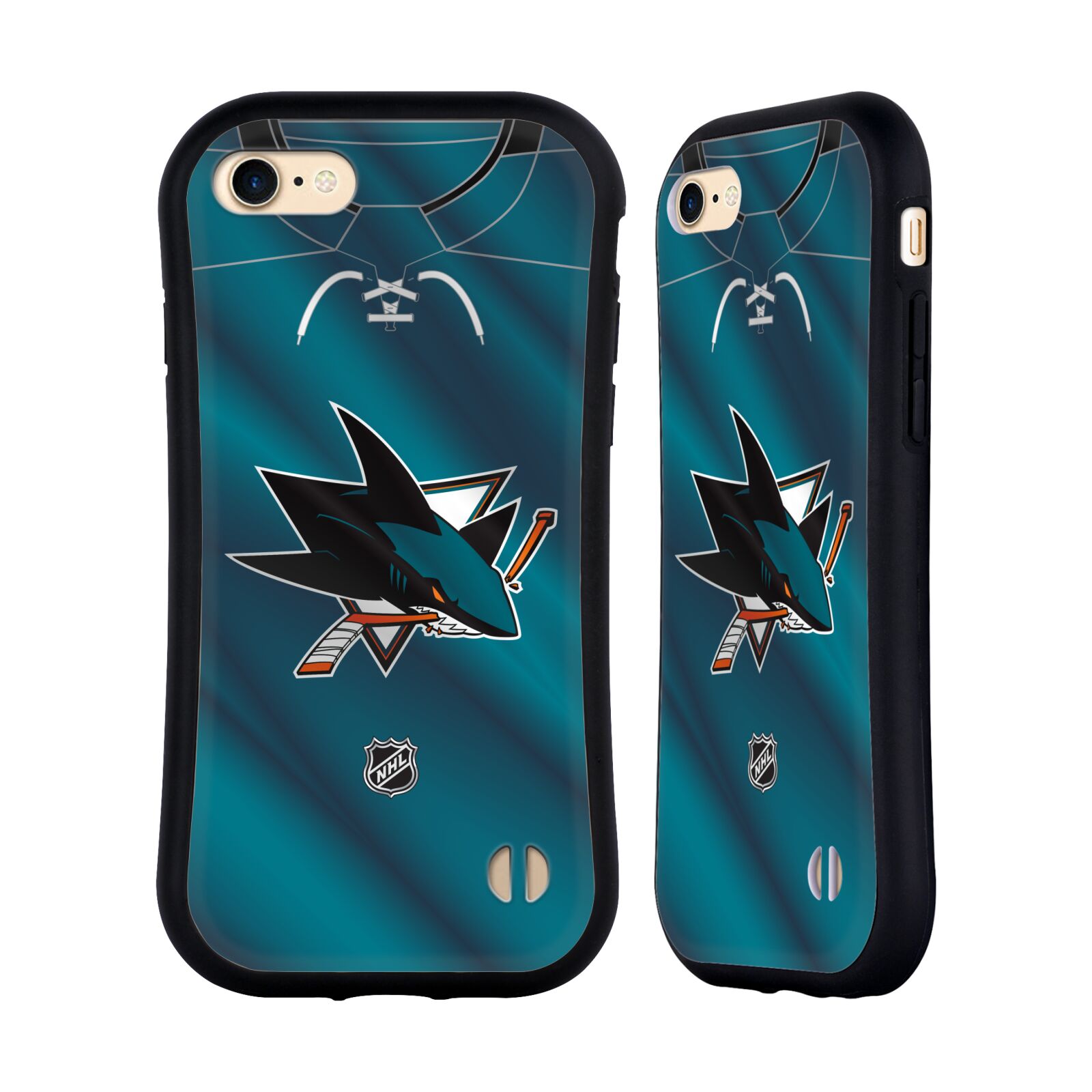 Obal na mobil Apple iPhone 7/8, SE 2020 - HEAD CASE - NHL - Dres San Jose Sharks