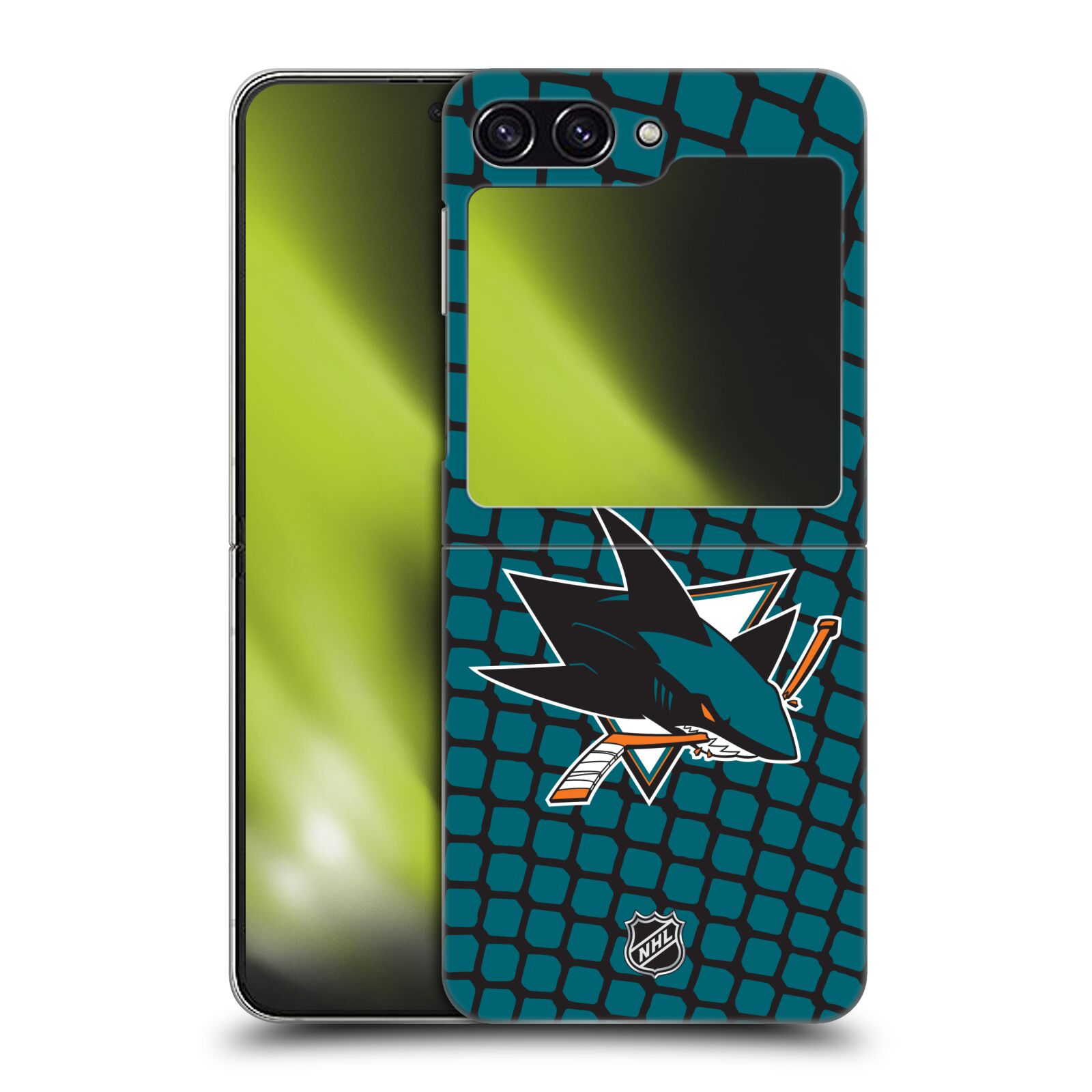 Plastový obal HEAD CASE na mobil Samsung Galaxy Z Flip 5  Hokej NHL - San Jose Sharks - Znak v brance