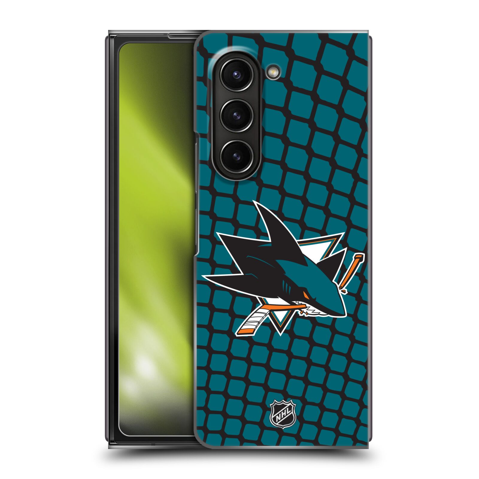 Plastový obal HEAD CASE na mobil Samsung Galaxy Z Fold 5  Hokej NHL - San Jose Sharks - Znak v brance
