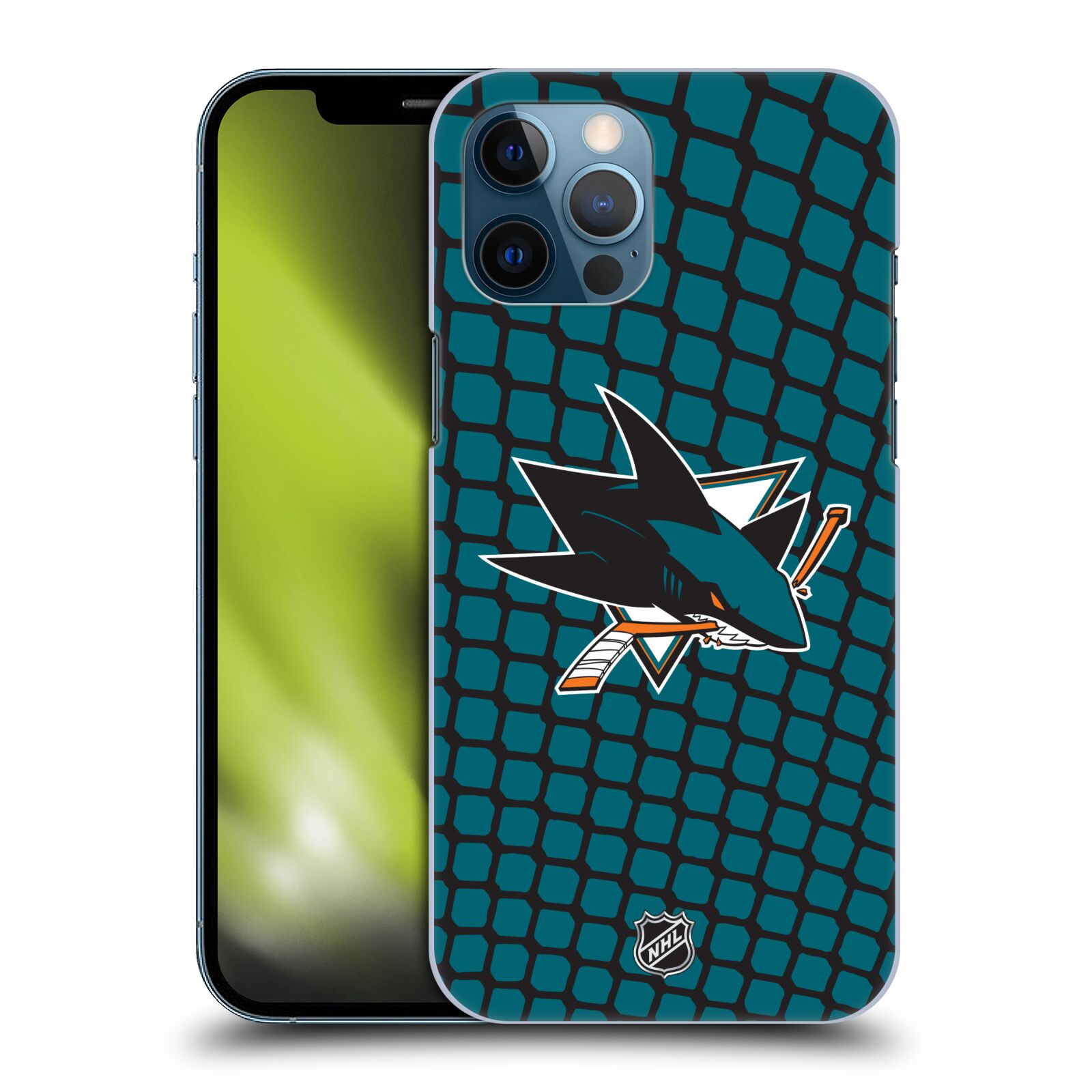 Pouzdro na mobil Apple Iphone 12 PRO MAX - HEAD CASE - Hokej NHL - San Jose Sharks - Znak v brance