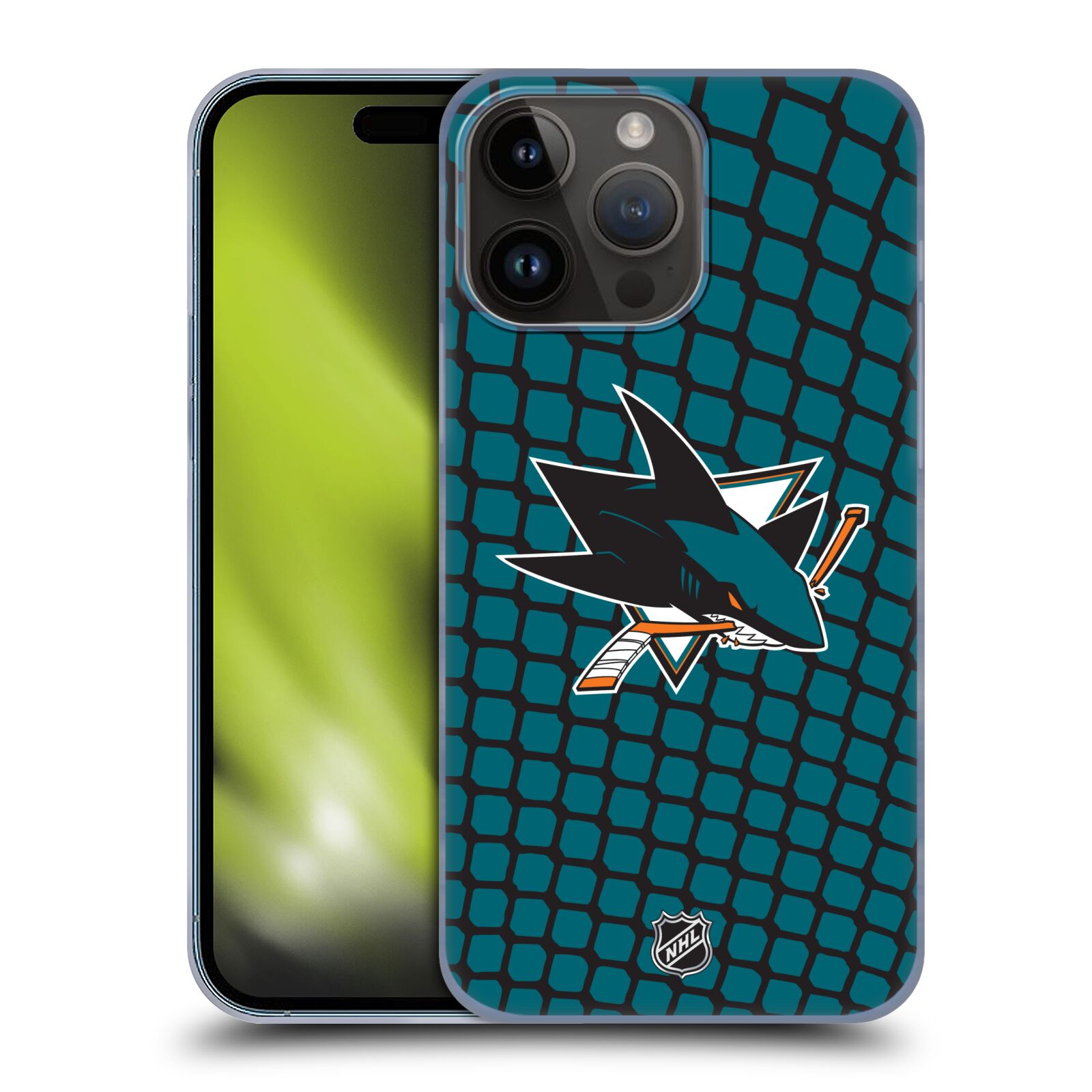 Plastový obal HEAD CASE na mobil Apple Iphone 15 PRO MAX  Hokej NHL - San Jose Sharks - Znak v brance