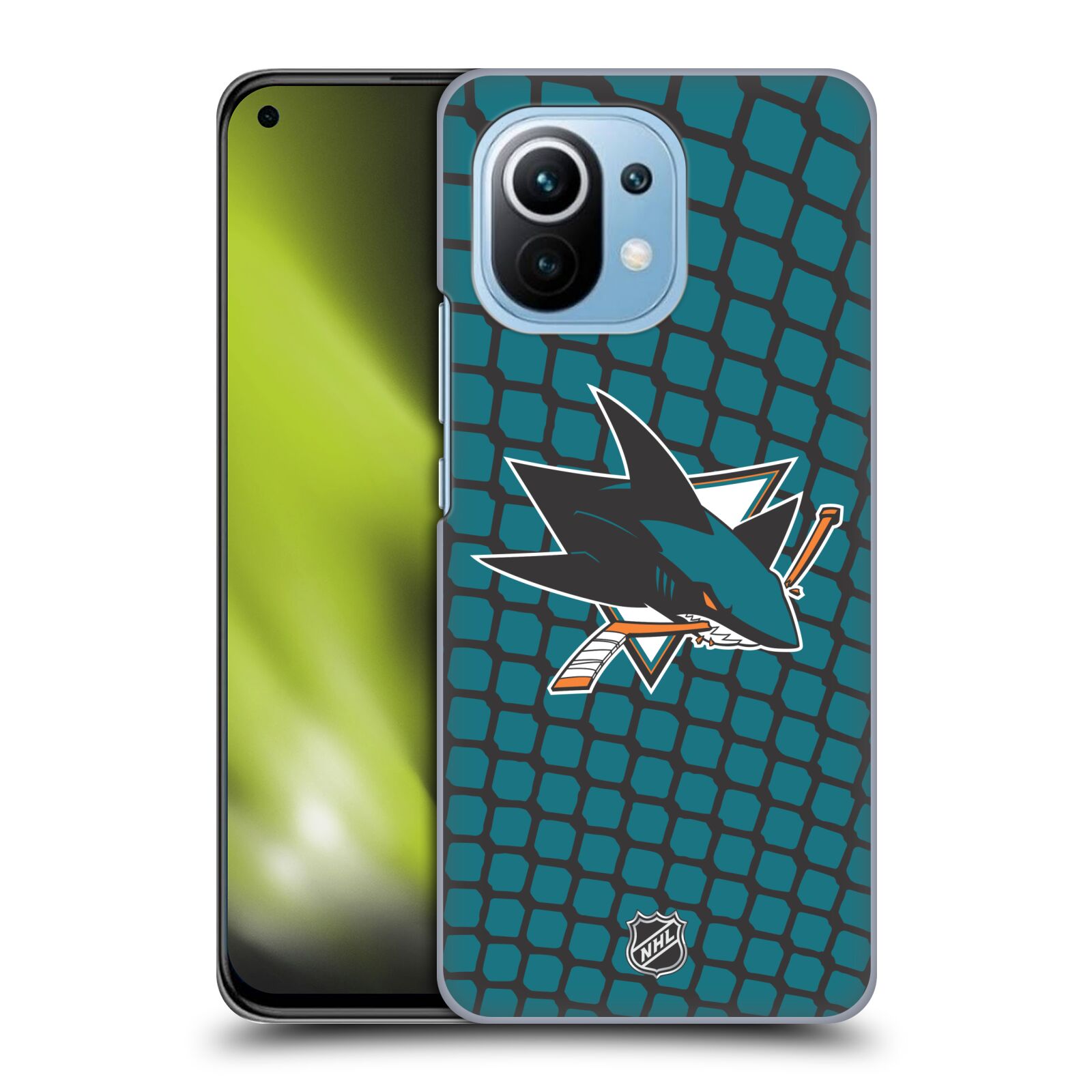 Pouzdro na mobil Xiaomi  Mi 11 - HEAD CASE - Hokej NHL - San Jose Sharks - Znak v brance