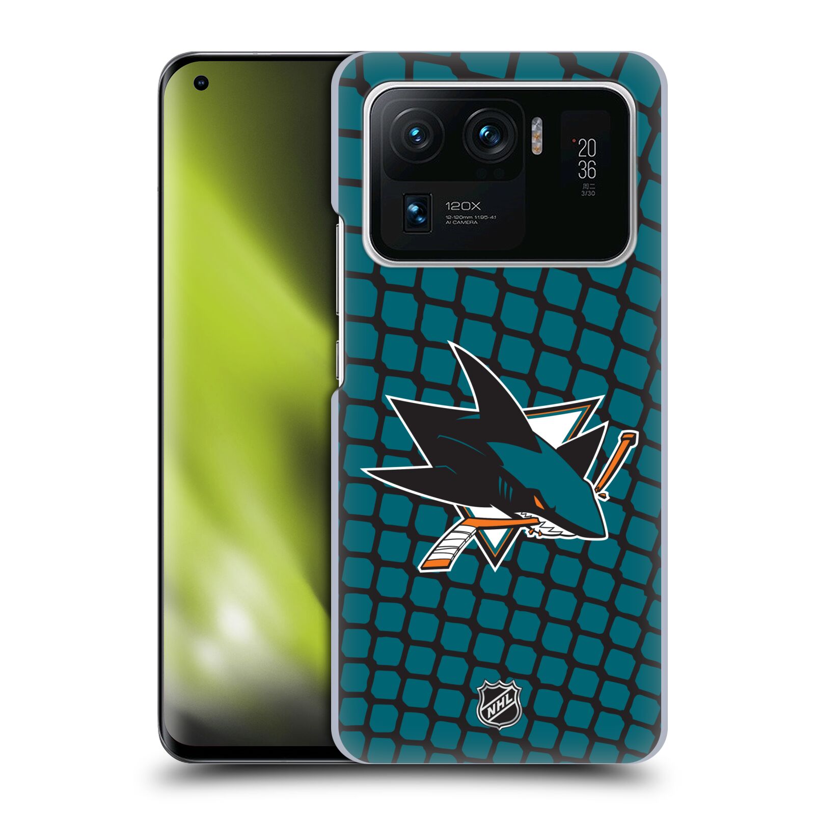 Pouzdro na mobil Xiaomi  Mi 11 ULTRA - HEAD CASE - Hokej NHL - San Jose Sharks - Znak v brance