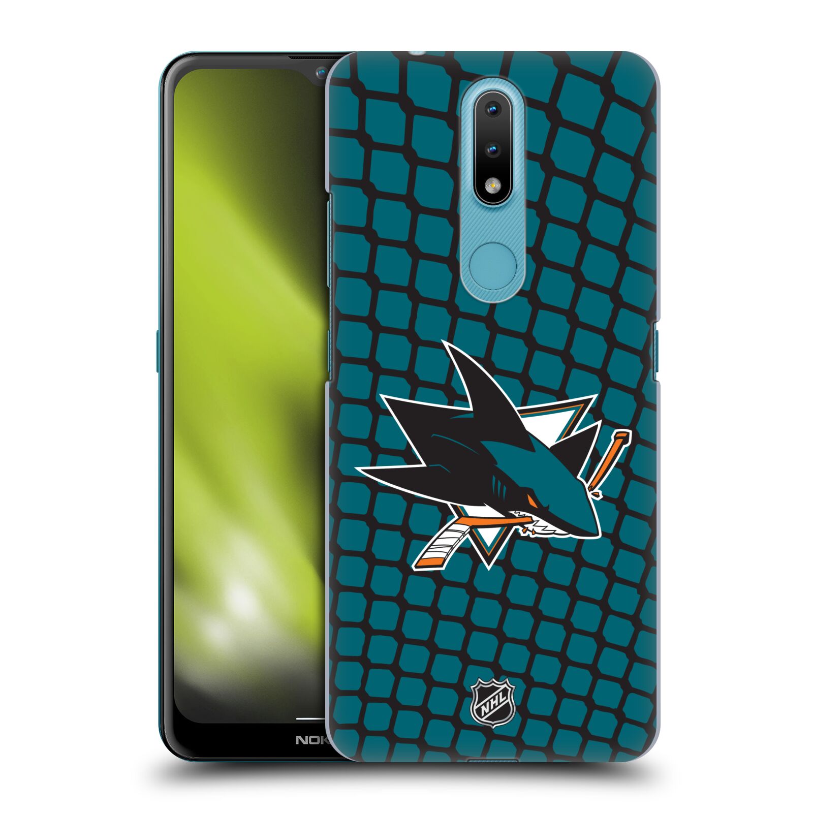 Pouzdro na mobil Nokia 2.4 - HEAD CASE - Hokej NHL - San Jose Sharks - Znak v brance