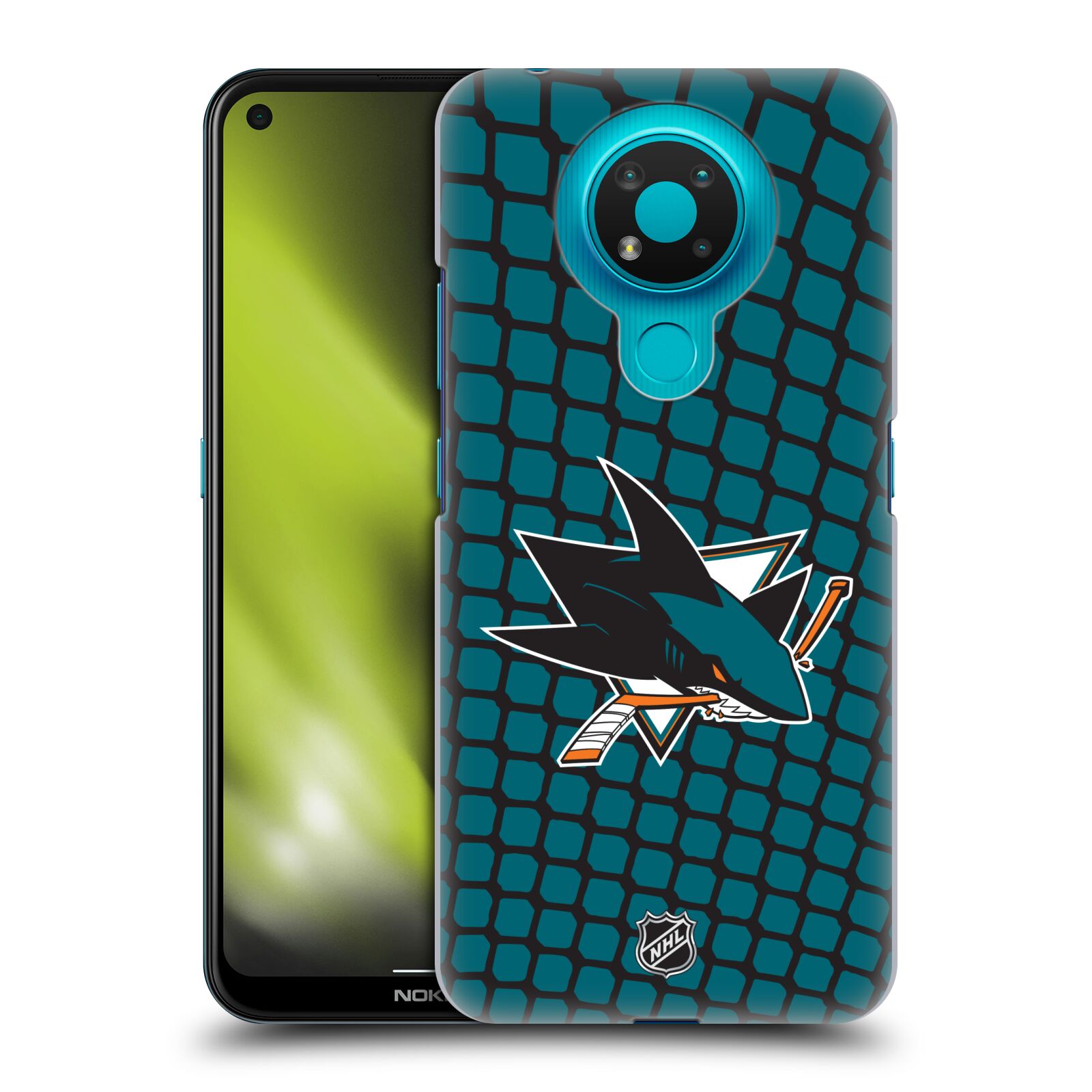 Pouzdro na mobil Nokia 3.4 - HEAD CASE - Hokej NHL - San Jose Sharks - Znak v brance
