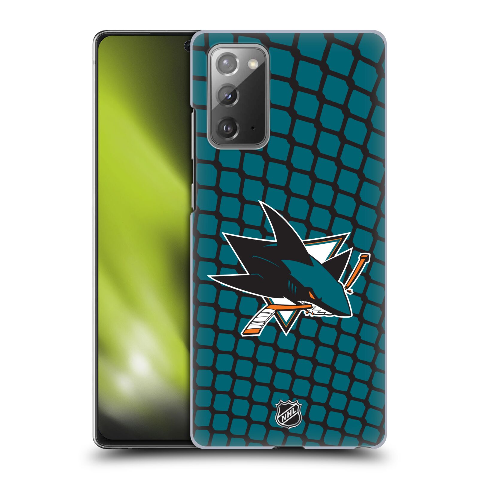 Pouzdro na mobil Samsung Galaxy Note 20 - HEAD CASE - Hokej NHL - San Jose Sharks - Znak v brance