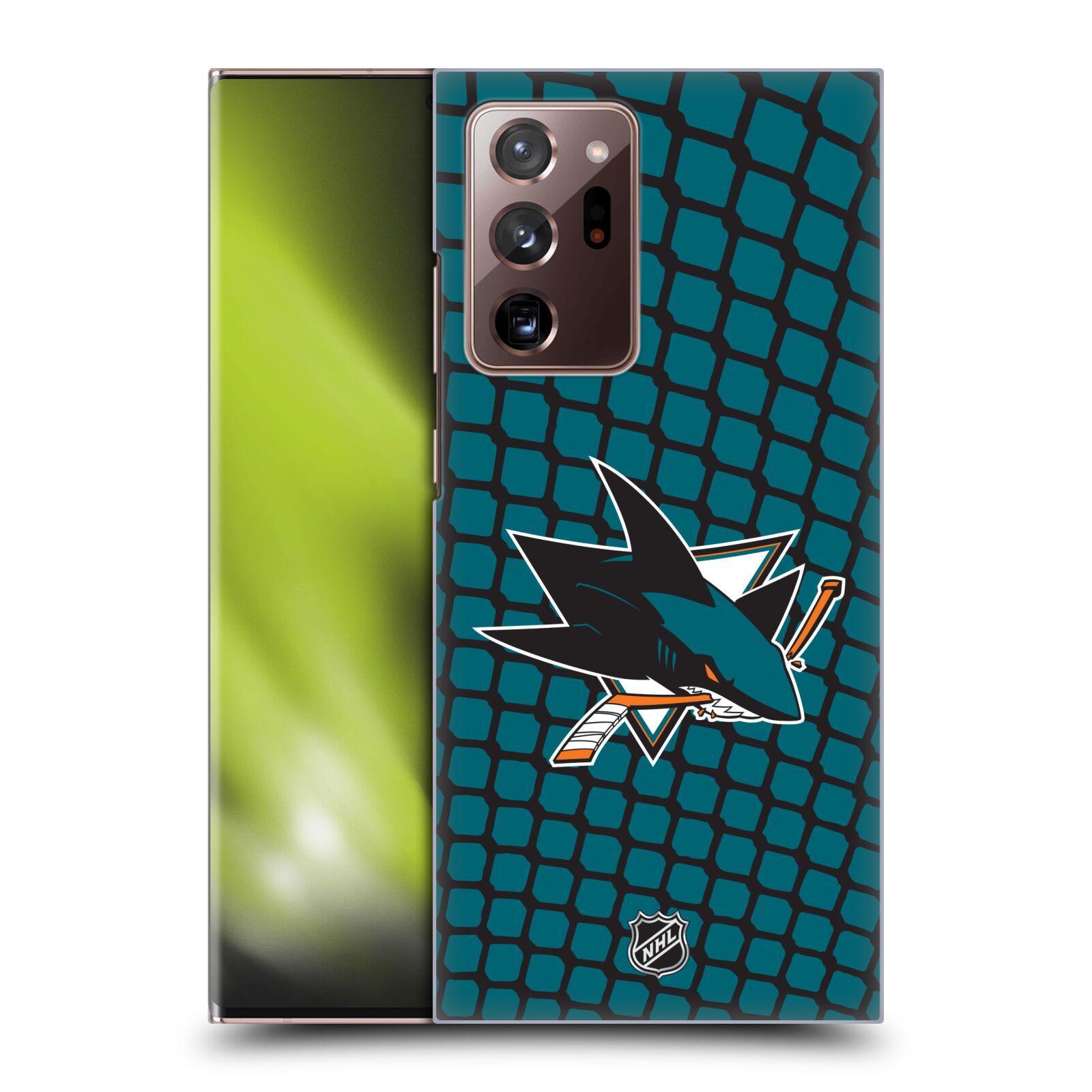 Pouzdro na mobil Samsung Galaxy Note 20 ULTRA - HEAD CASE - Hokej NHL - San Jose Sharks - Znak v brance