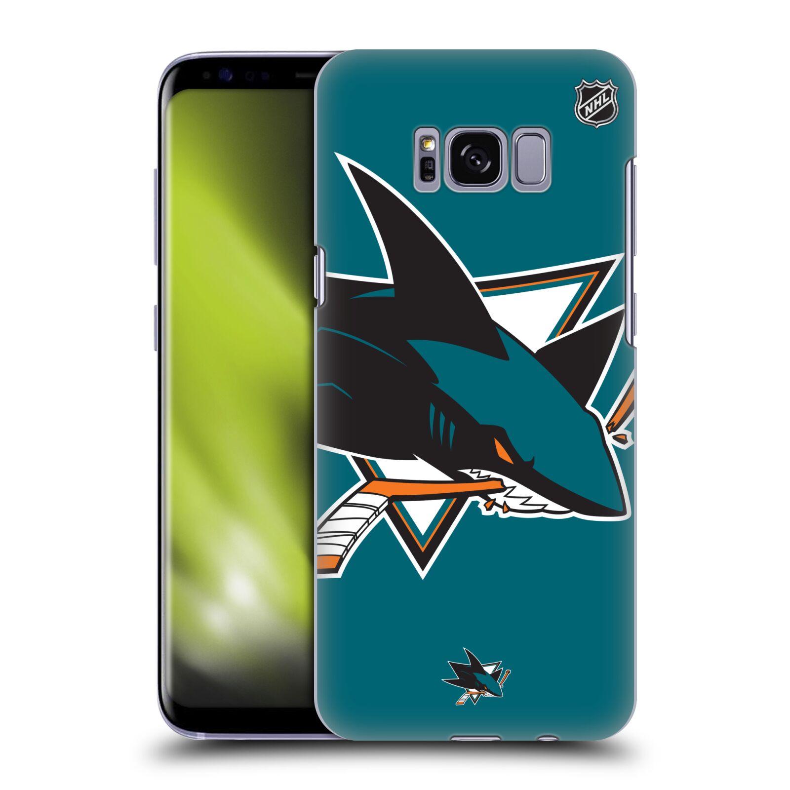 Pouzdro na mobil Samsung Galaxy S8 - HEAD CASE - Hokej NHL - San Jose Sharks - Velký znak