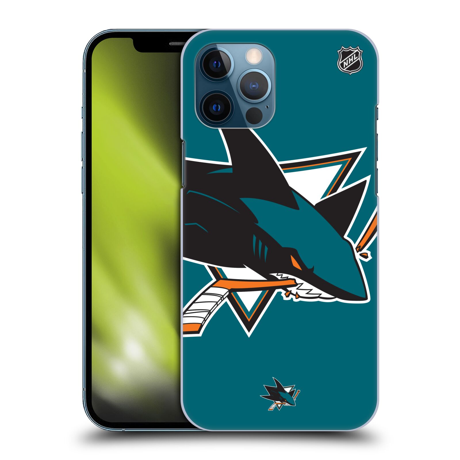 Pouzdro na mobil Apple Iphone 12 PRO MAX - HEAD CASE - Hokej NHL - San Jose Sharks - Velký znak