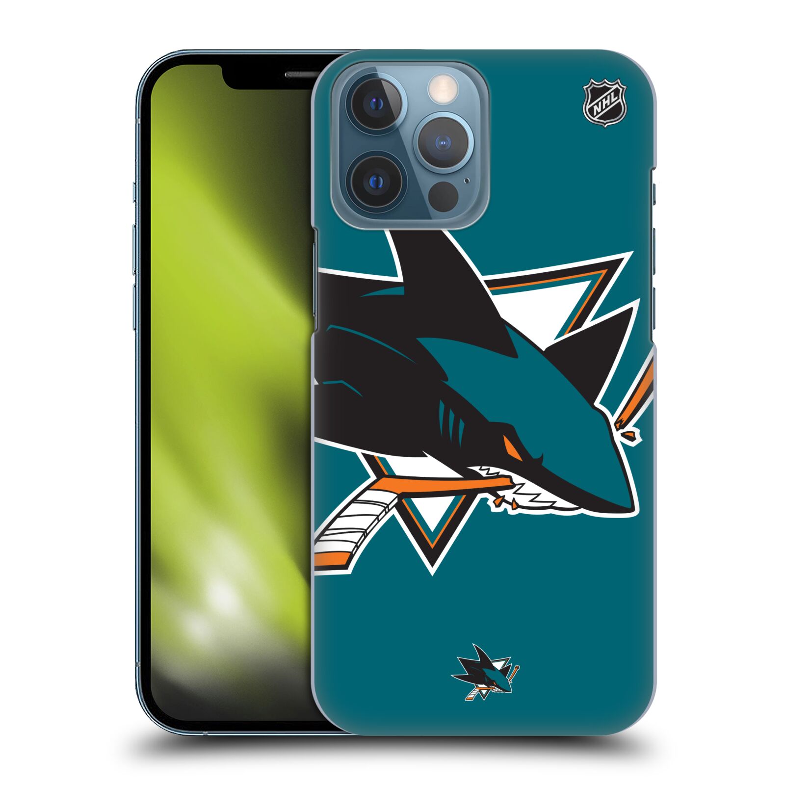 Pouzdro na mobil Apple Iphone 13 PRO MAX - HEAD CASE - Hokej NHL - San Jose Sharks - Velký znak
