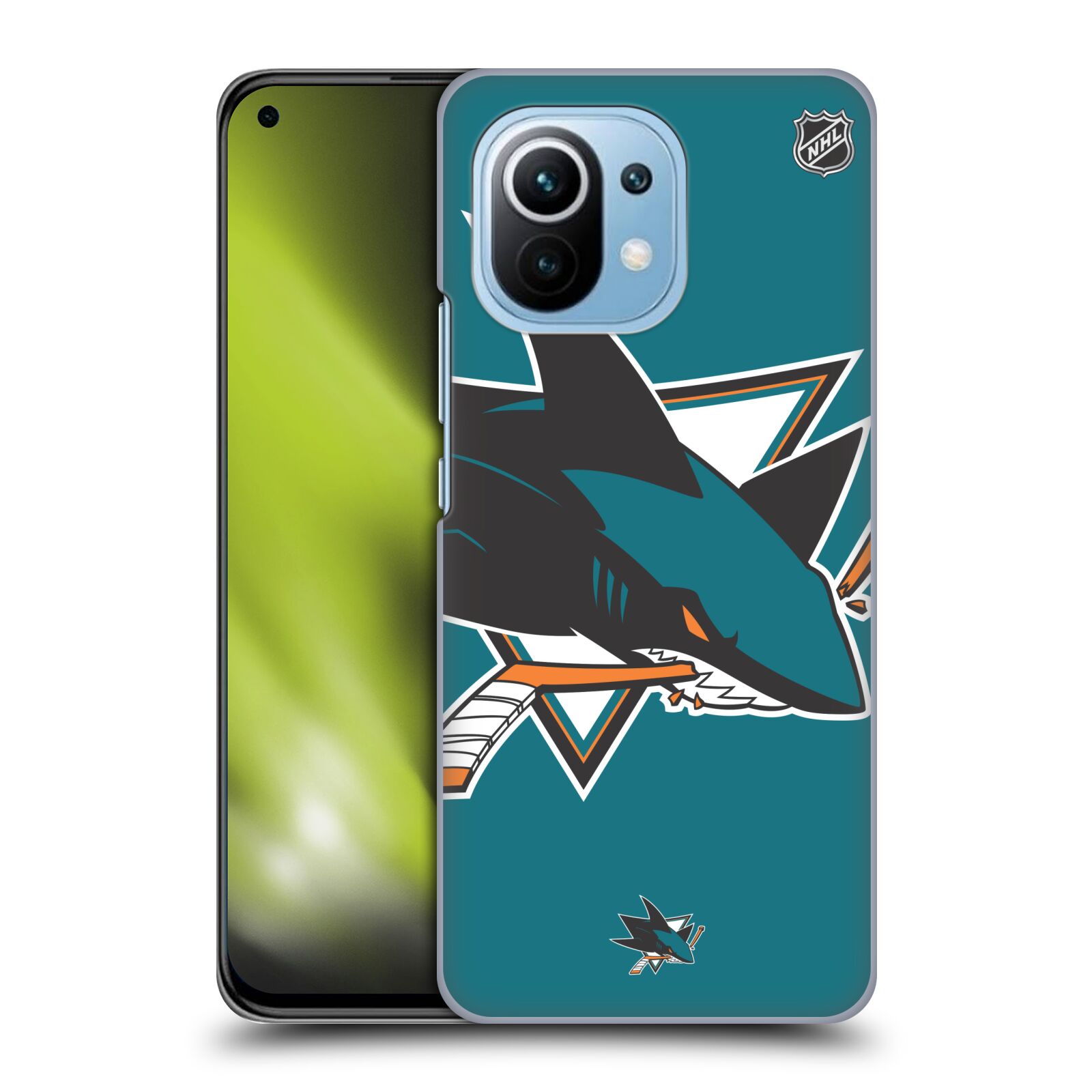 Pouzdro na mobil Xiaomi  Mi 11 - HEAD CASE - Hokej NHL - San Jose Sharks - Velký znak