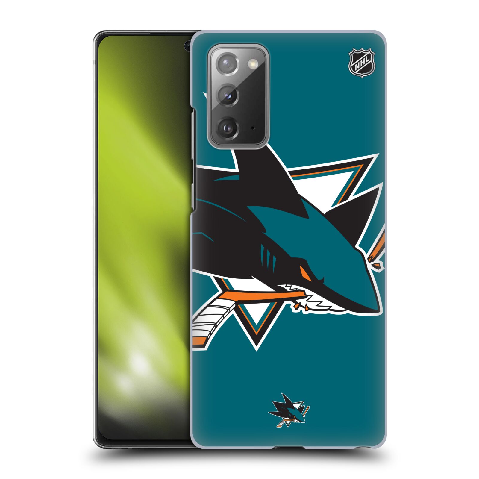 Pouzdro na mobil Samsung Galaxy Note 20 - HEAD CASE - Hokej NHL - San Jose Sharks - Velký znak