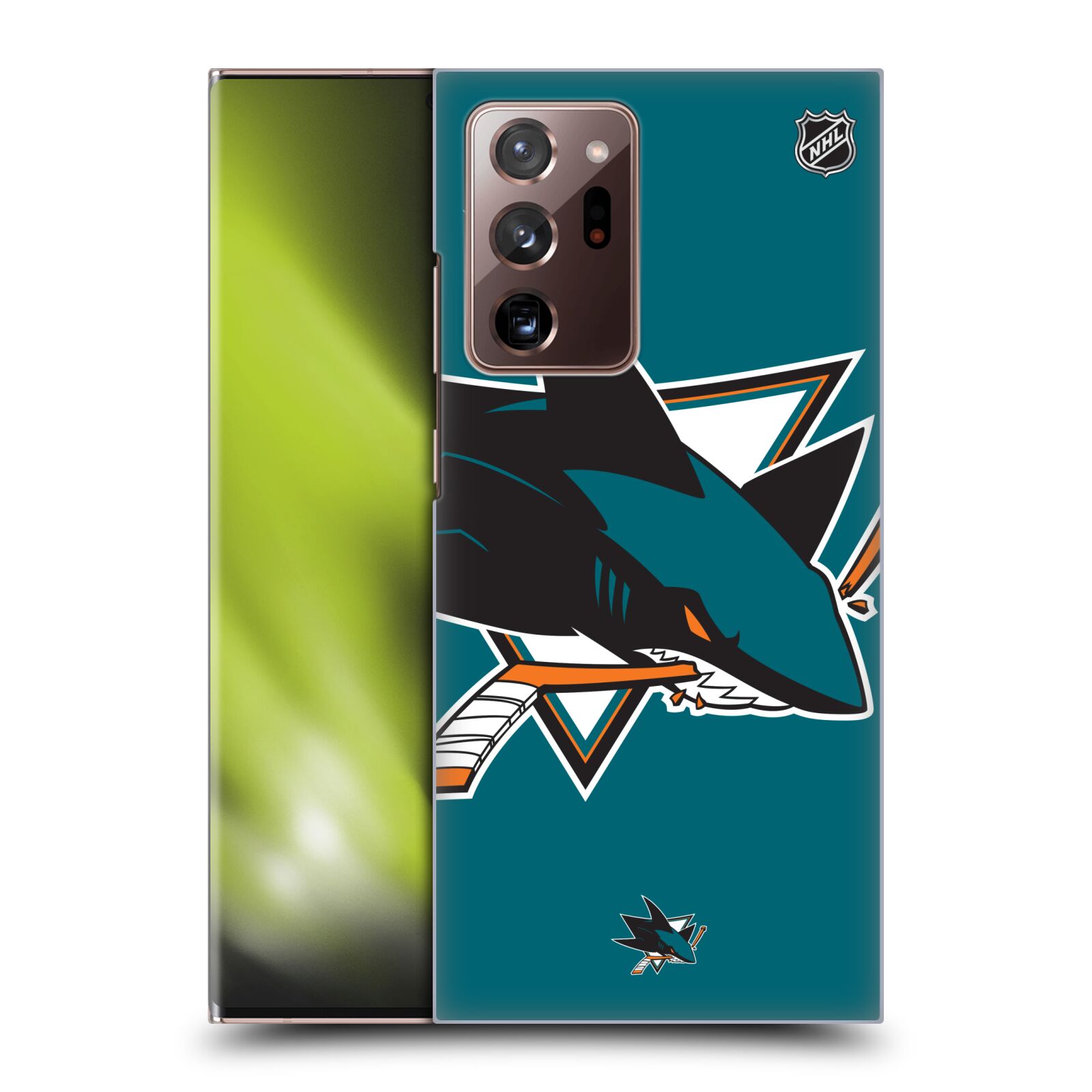 Pouzdro na mobil Samsung Galaxy Note 20 ULTRA - HEAD CASE - Hokej NHL - San Jose Sharks - Velký znak