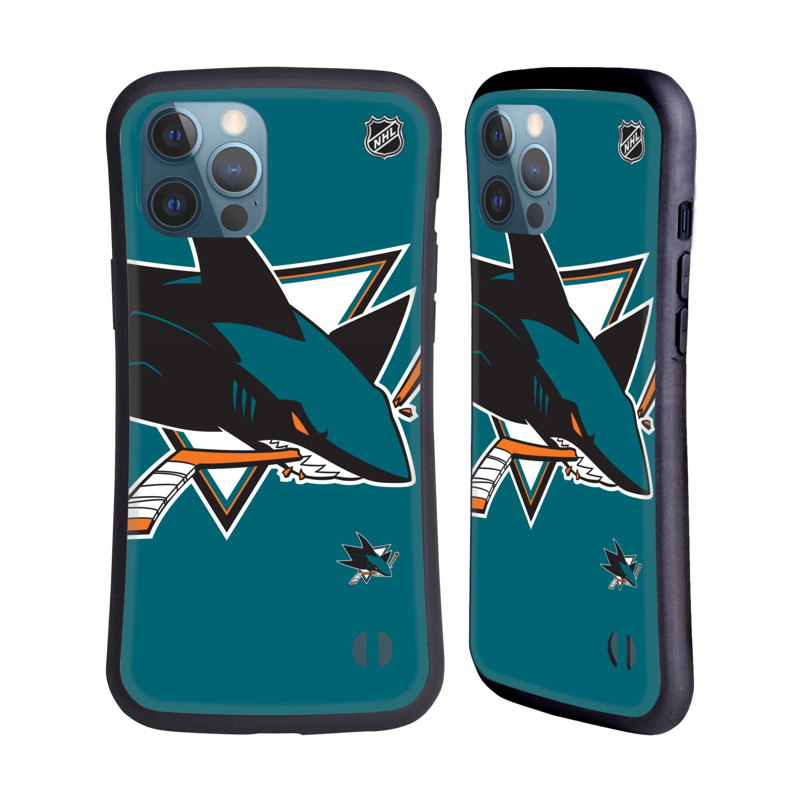 Obal na mobil Apple iPhone 12 PRO MAX - HEAD CASE - NHL - Velké logo San Jose Sharks