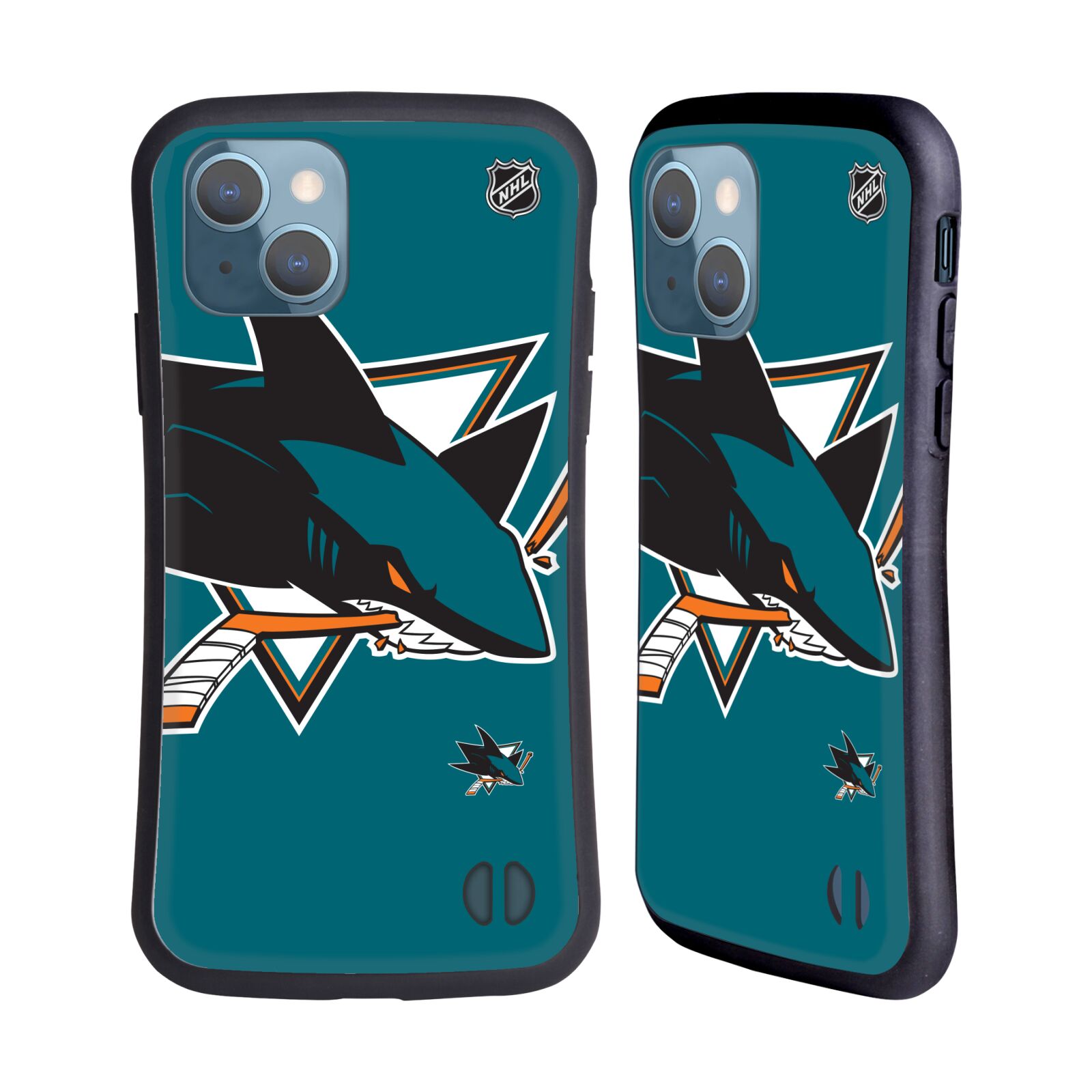 Obal na mobil Apple iPhone 13 - HEAD CASE - NHL - Velké logo San Jose Sharks