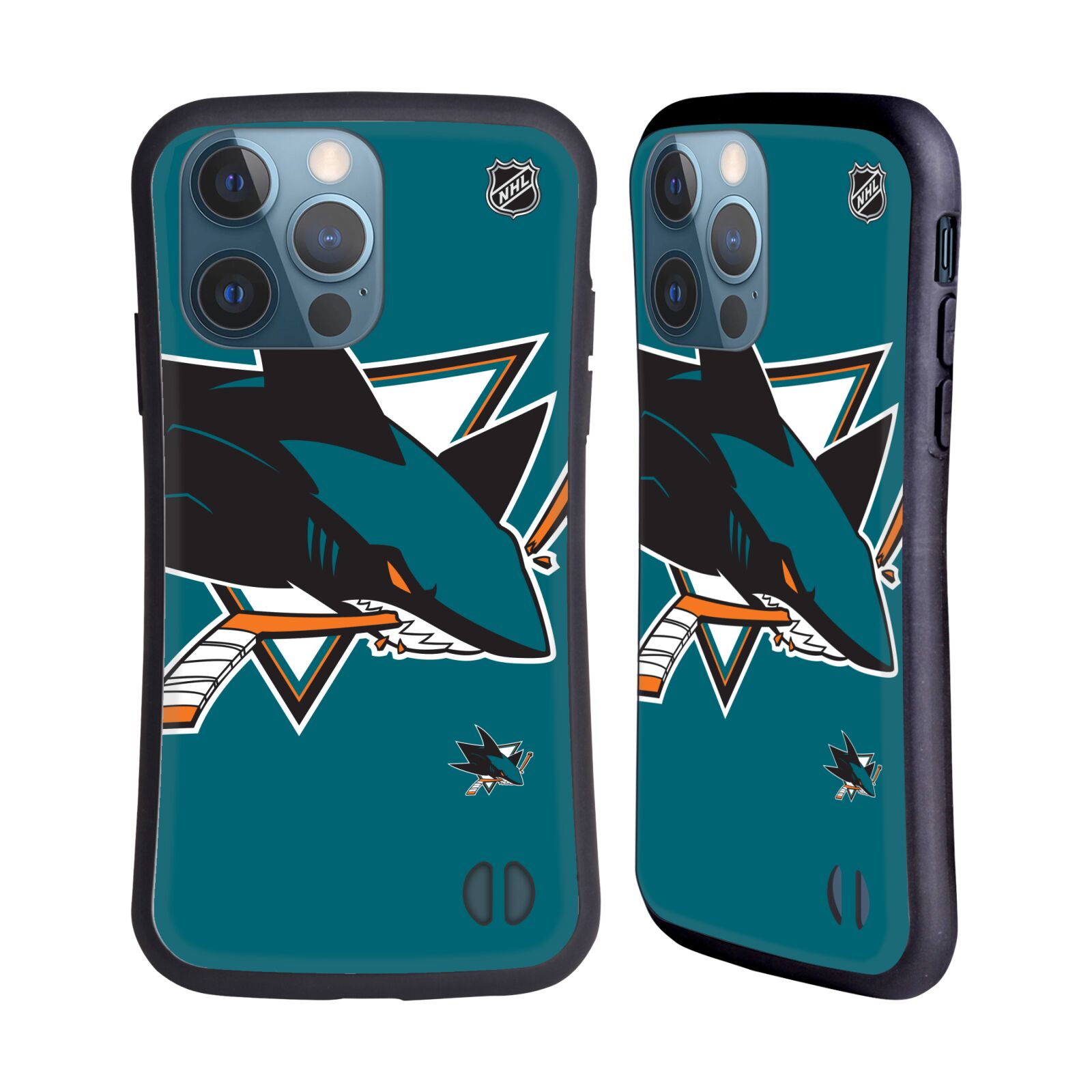 Obal na mobil Apple iPhone 13 PRO - HEAD CASE - NHL - Velké logo San Jose Sharks