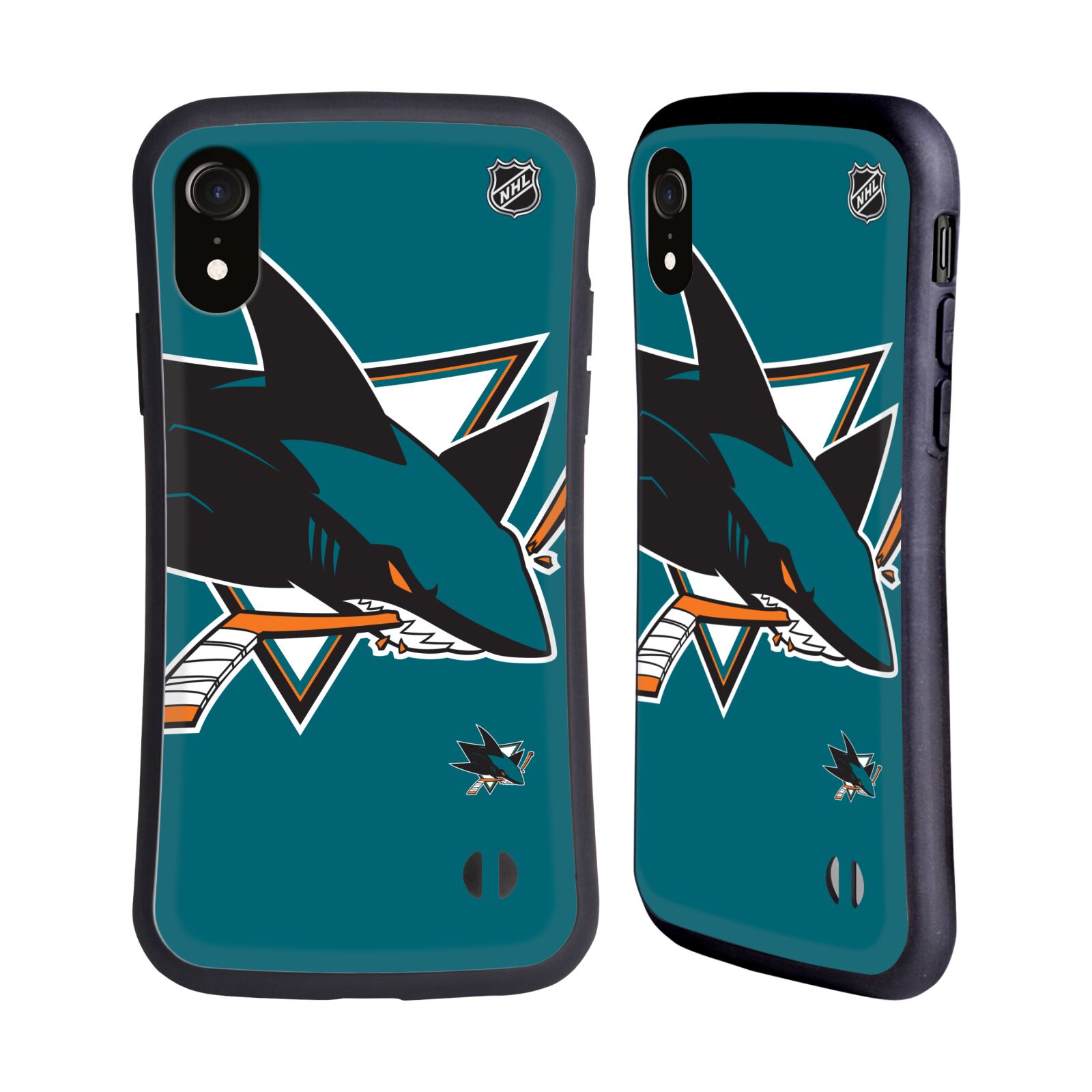 Obal na mobil Apple iPhone XR - HEAD CASE - NHL - Velké logo San Jose Sharks