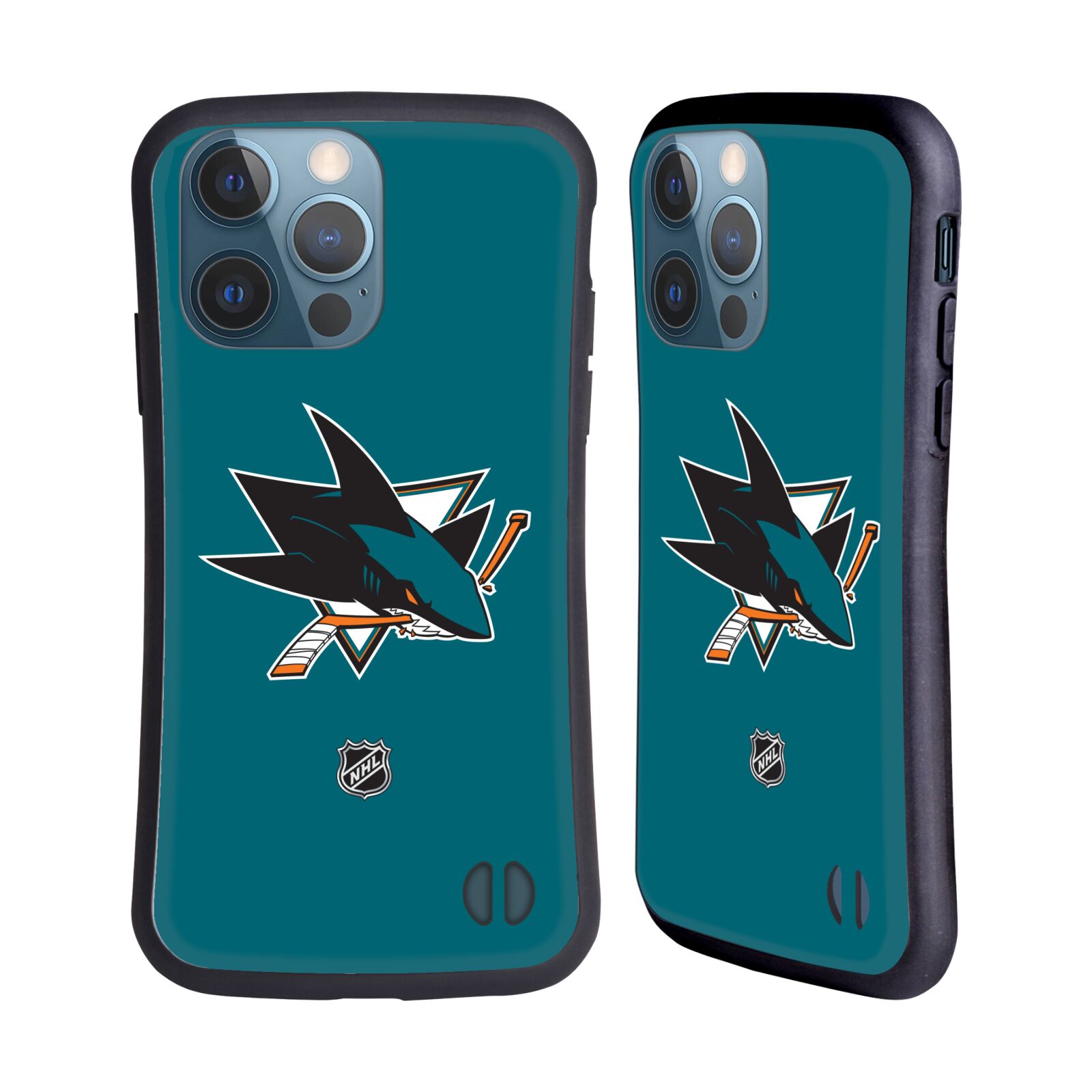 Obal na mobil Apple iPhone 13 PRO - HEAD CASE - NHL - Malé logo San Jose Sharks