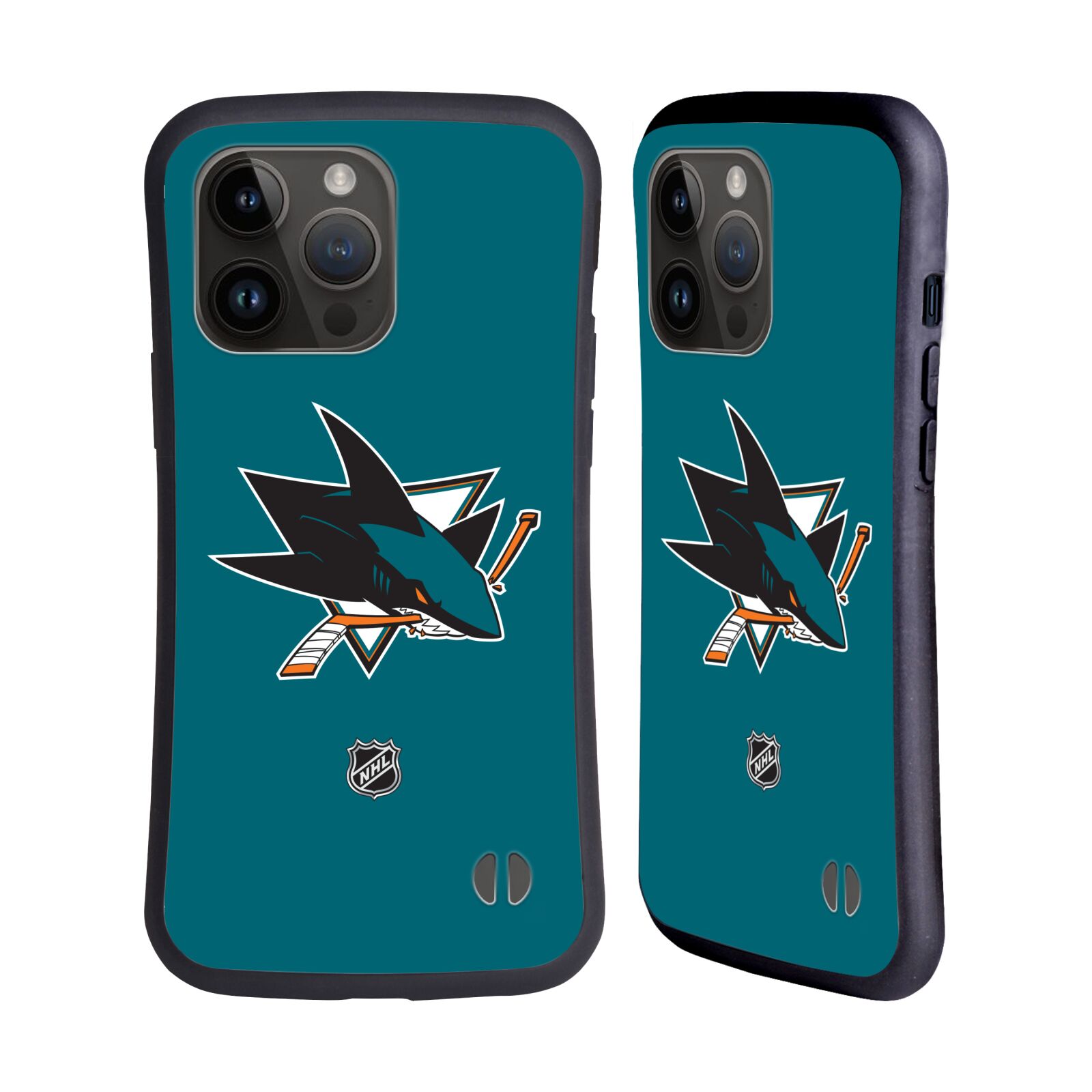 Obal na mobil Apple iPhone 15 PRO MAX - HEAD CASE - NHL - Malé logo San Jose Sharks