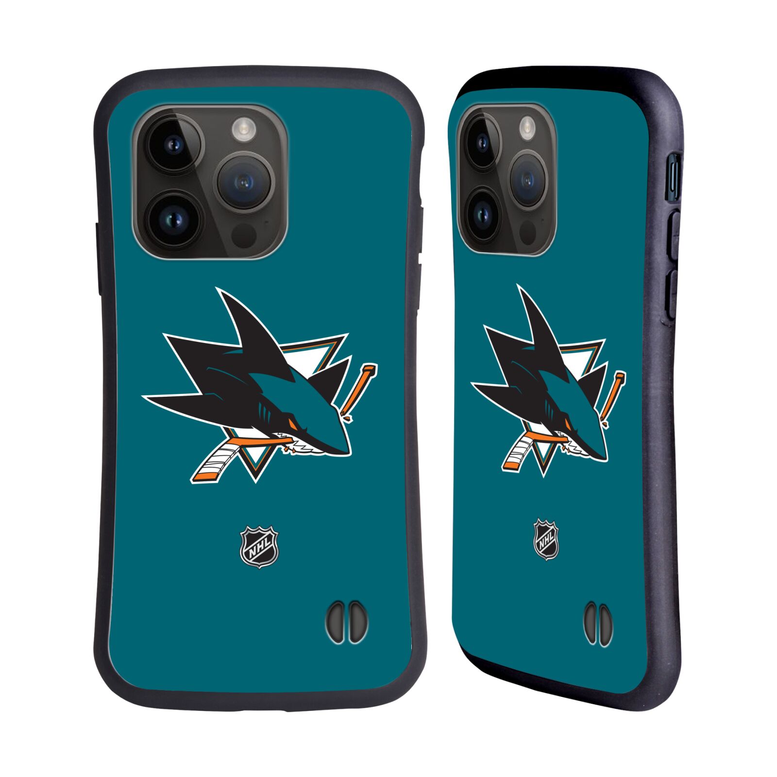 Obal na mobil Apple iPhone 15 PRO - HEAD CASE - NHL - Malé logo San Jose Sharks