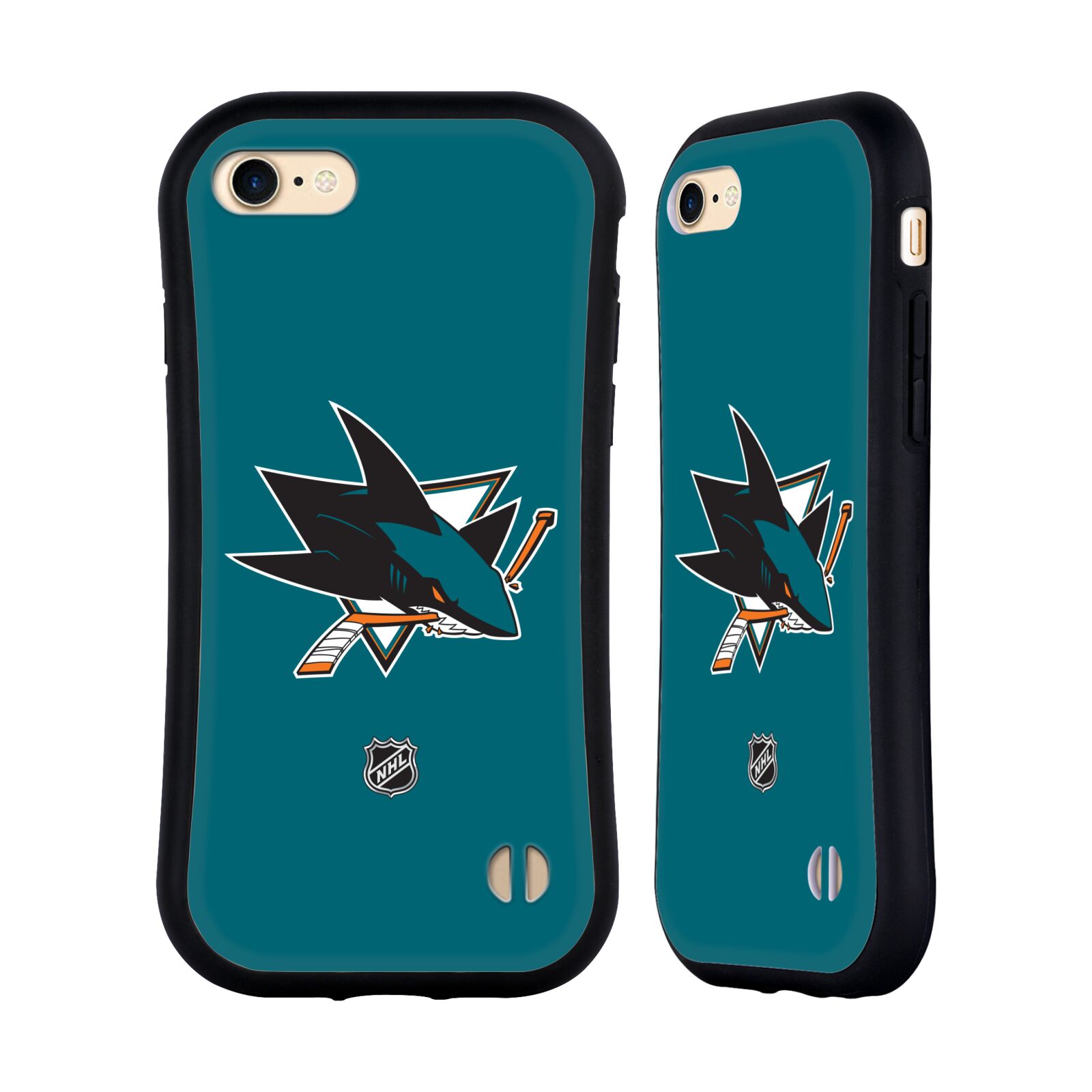 Obal na mobil Apple iPhone 7/8, SE 2020 - HEAD CASE - NHL - Malé logo San Jose Sharks