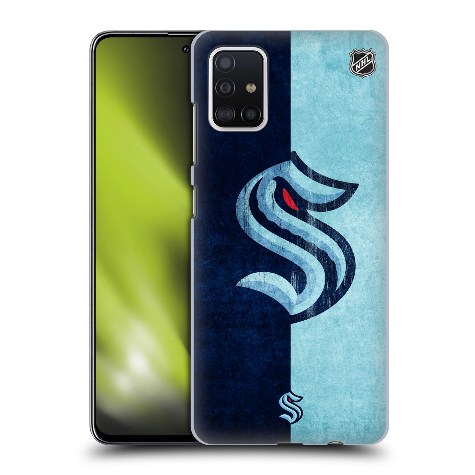 Pouzdro na mobil Samsung Galaxy A51 - HEAD CASE - Hokej NHL - Seattle Kraken - Velký znak