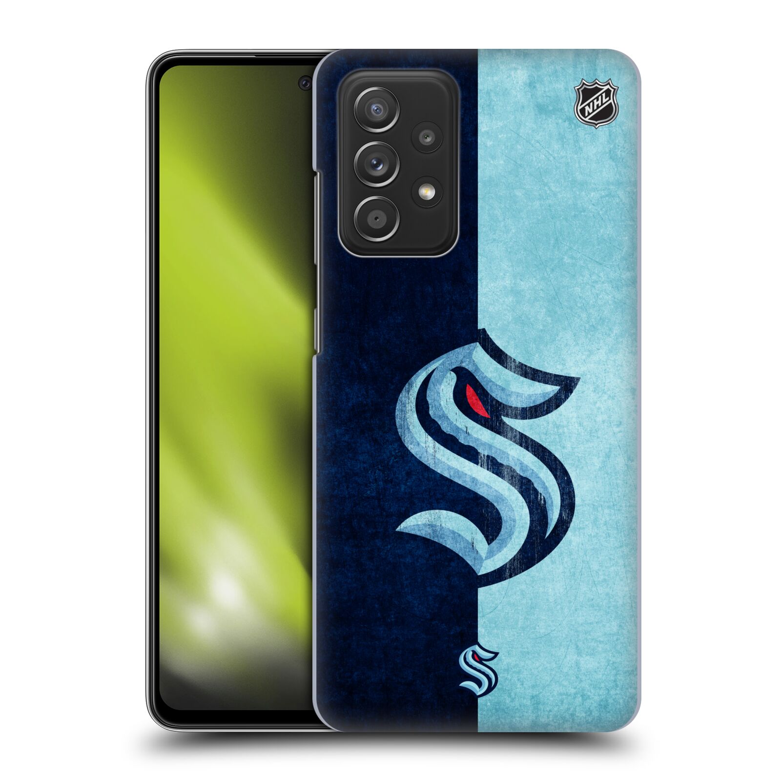 Pouzdro na mobil Samsung Galaxy A52 / A52 5G / A52s 5G - HEAD CASE - Hokej NHL - Seattle Kraken - Velký znak