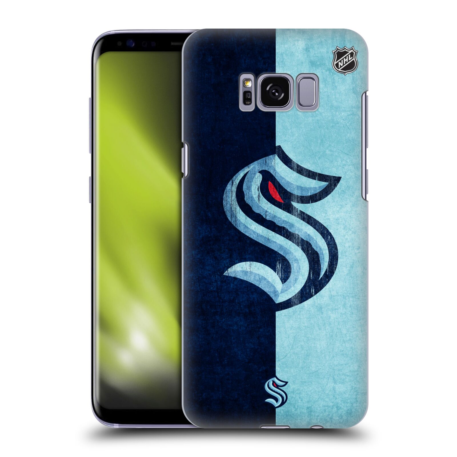 Pouzdro na mobil Samsung Galaxy S8 - HEAD CASE - Hokej NHL - Seattle Kraken - Velký znak