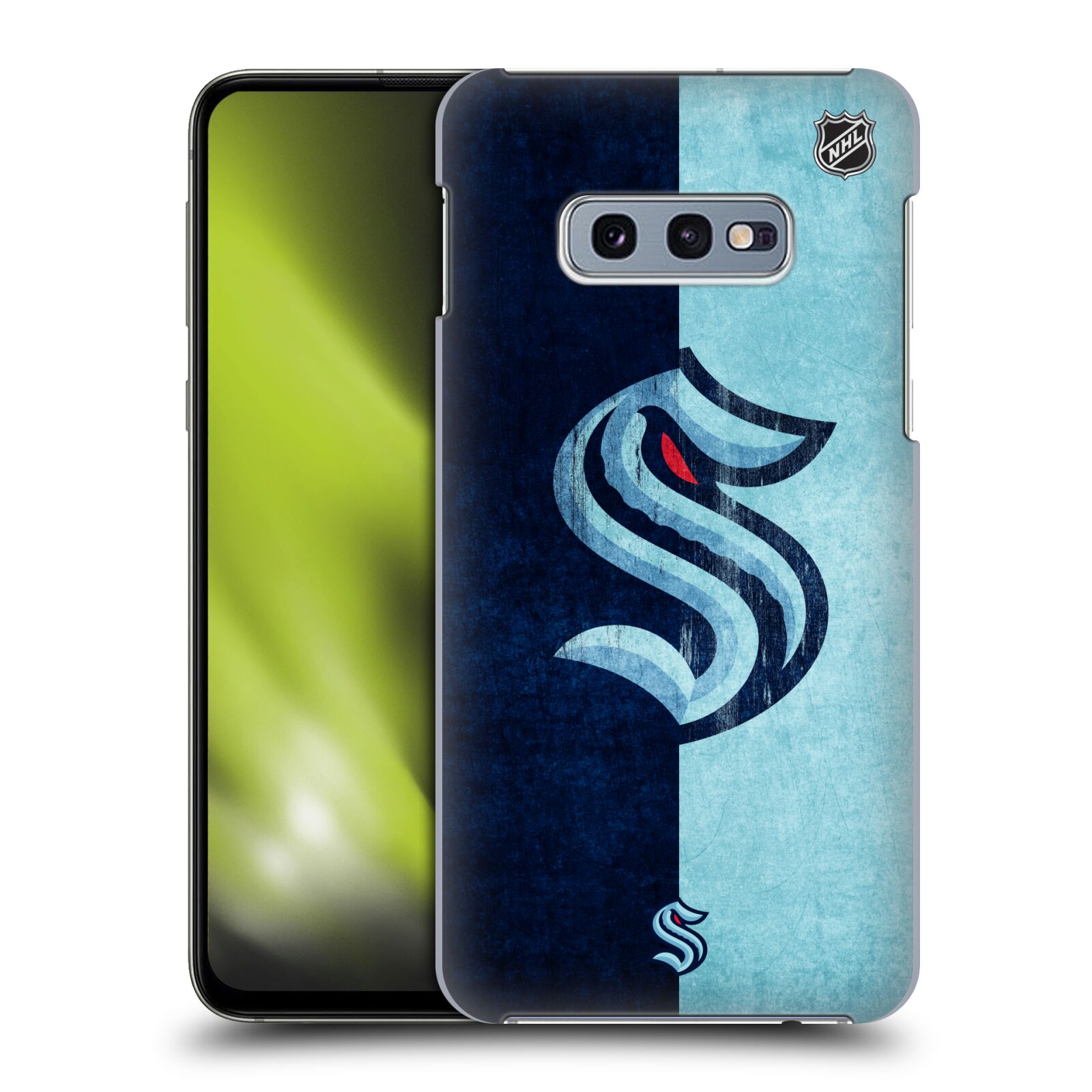 Pouzdro na mobil Samsung Galaxy S10e - HEAD CASE - Hokej NHL - Seattle Kraken - Velký znak