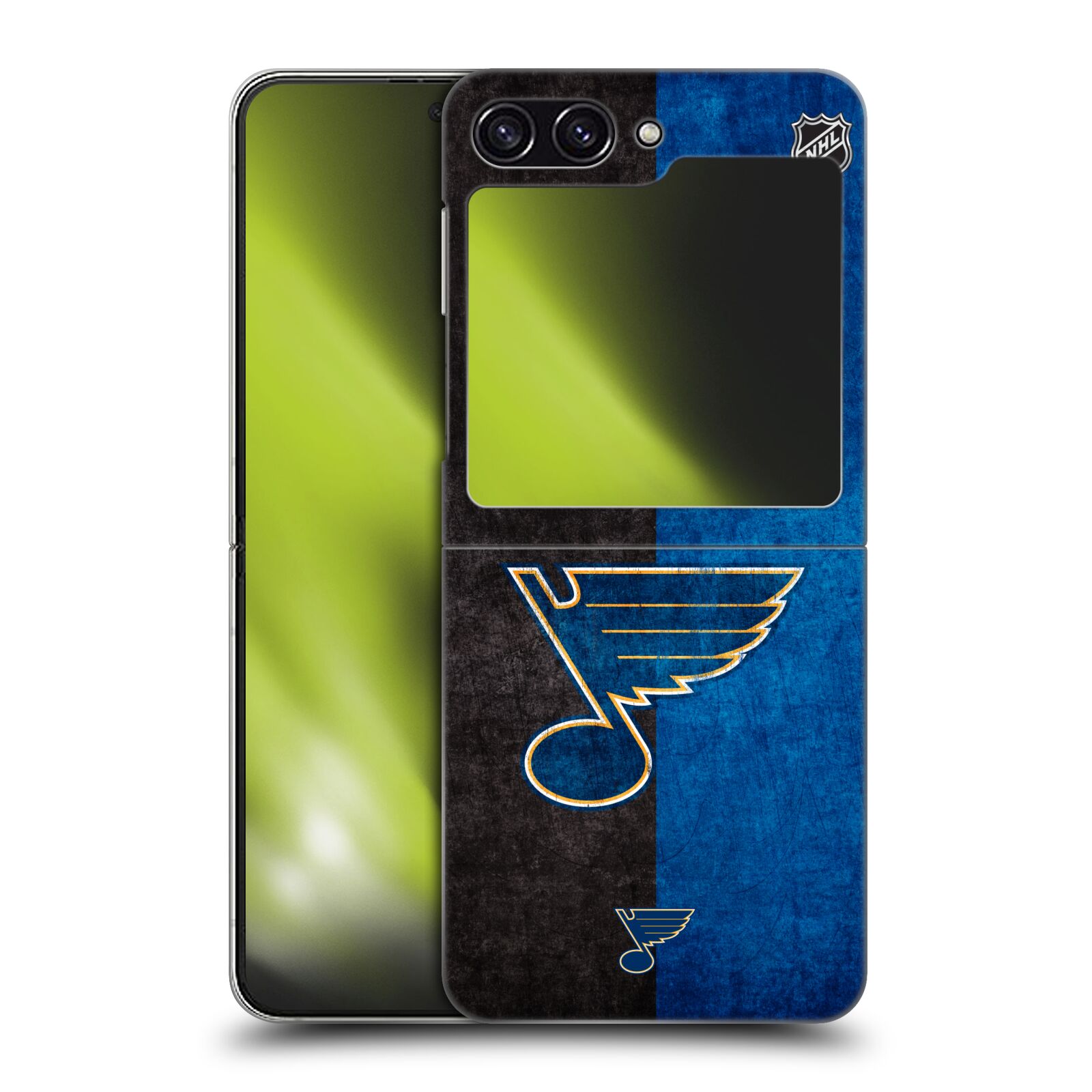 Plastový obal HEAD CASE na mobil Samsung Galaxy Z Flip 5  Hokej NHL - St. Louis Blues - Znak dva pruhy