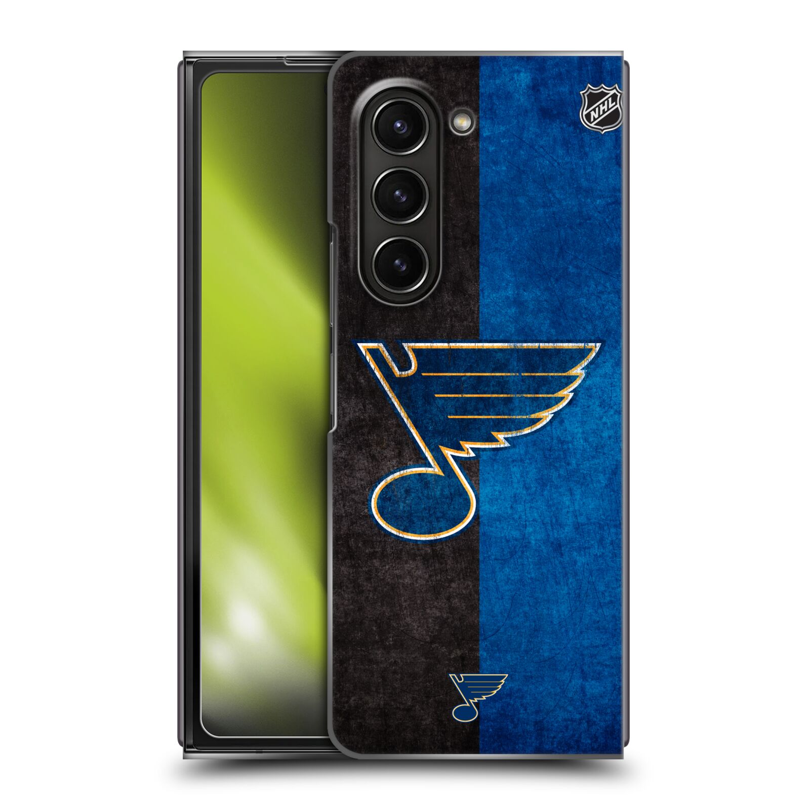 Plastový obal HEAD CASE na mobil Samsung Galaxy Z Fold 5  Hokej NHL - St. Louis Blues - Znak dva pruhy
