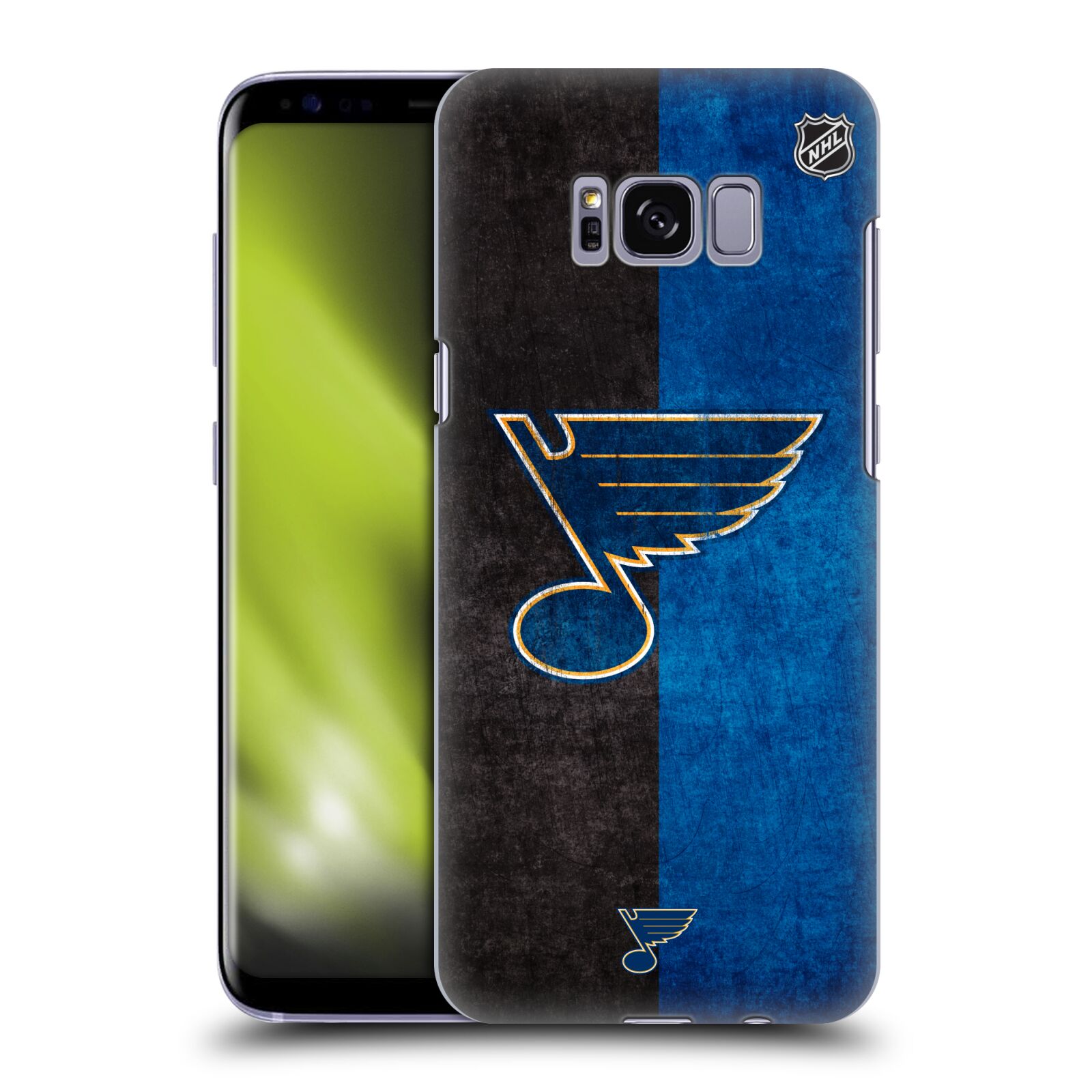 Pouzdro na mobil Samsung Galaxy S8 - HEAD CASE - Hokej NHL - St. Louis Blues - Znak dva pruhy