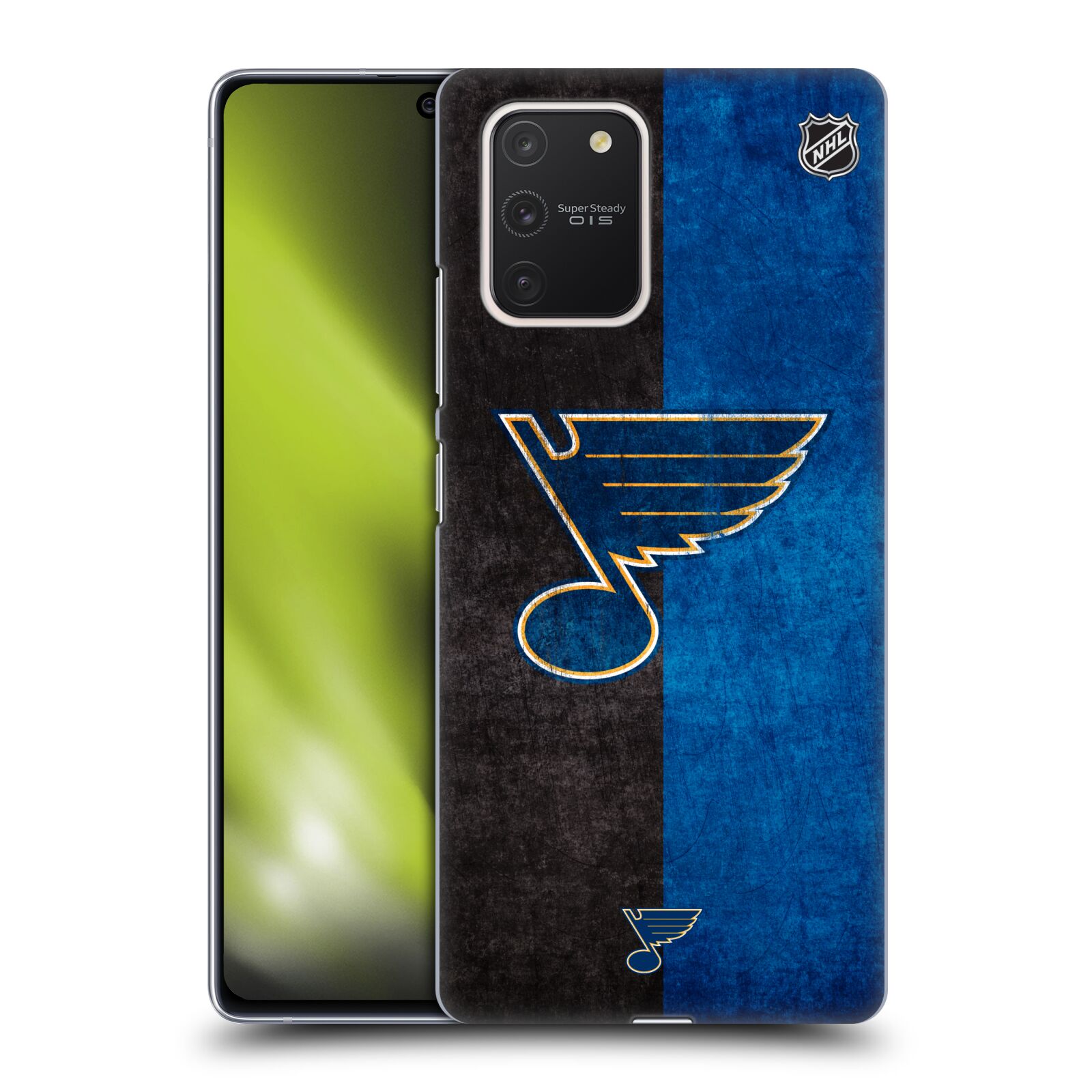 Pouzdro na mobil Samsung Galaxy S10 LITE - HEAD CASE - Hokej NHL - St. Louis Blues - Znak dva pruhy
