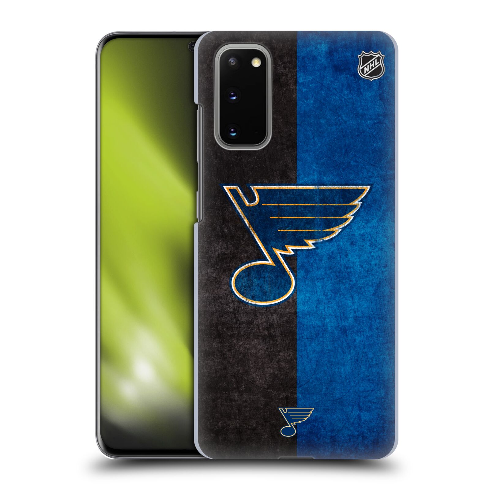 Pouzdro na mobil Samsung Galaxy S20 - HEAD CASE - Hokej NHL - St. Louis Blues - Znak dva pruhy