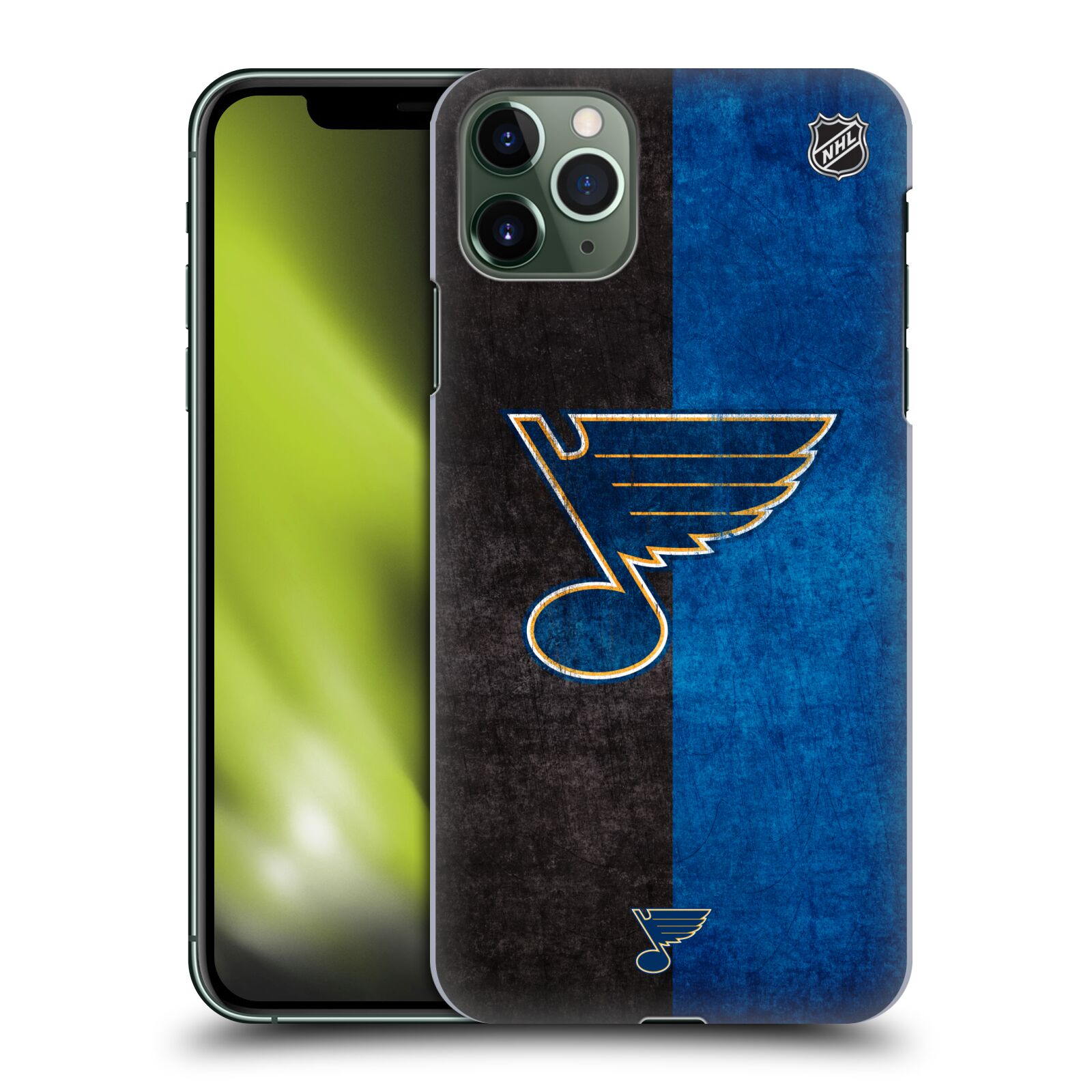 Pouzdro na mobil Apple Iphone 11 PRO MAX - HEAD CASE - Hokej NHL - St. Louis Blues - Znak dva pruhy