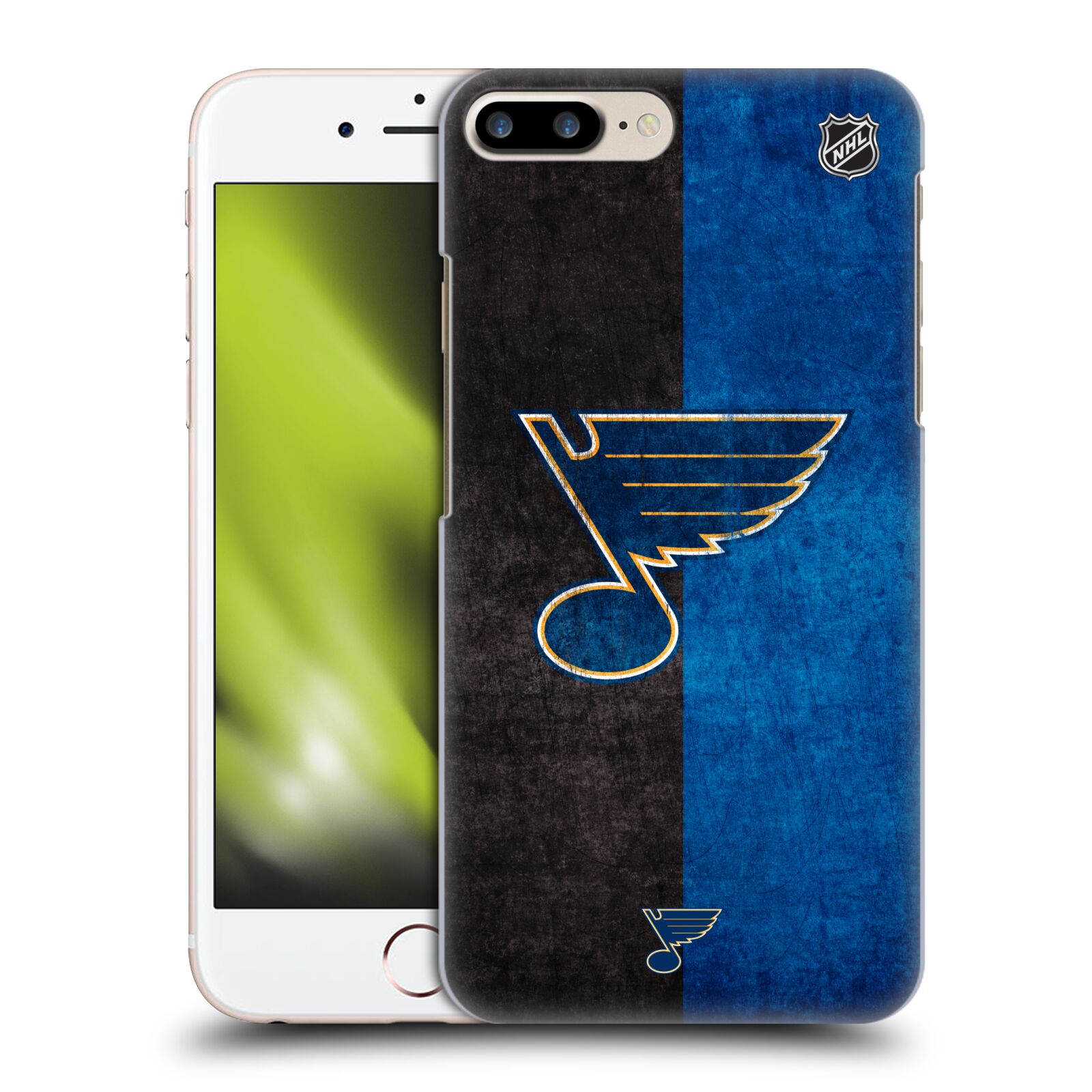 Pouzdro na mobil Apple Iphone 7/8 PLUS - HEAD CASE - Hokej NHL - St. Louis Blues - Znak dva pruhy