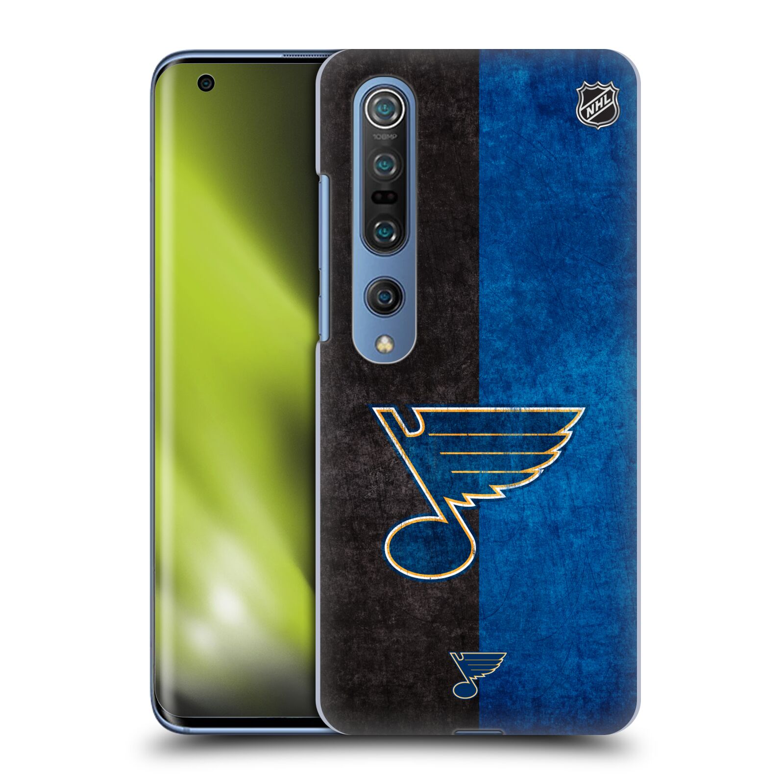 Pouzdro na mobil Xiaomi  Mi 10 5G / Mi 10 5G PRO - HEAD CASE - Hokej NHL - St. Louis Blues - Znak dva pruhy