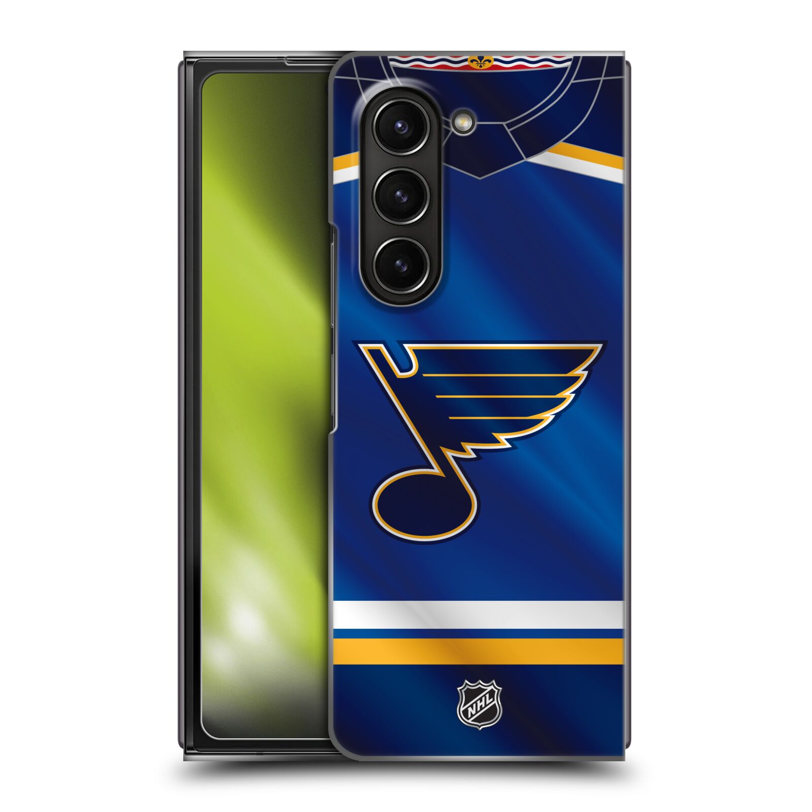 Plastový obal HEAD CASE na mobil Samsung Galaxy Z Fold 5  Hokej NHL - St. Louis Blues - Znak na dresu