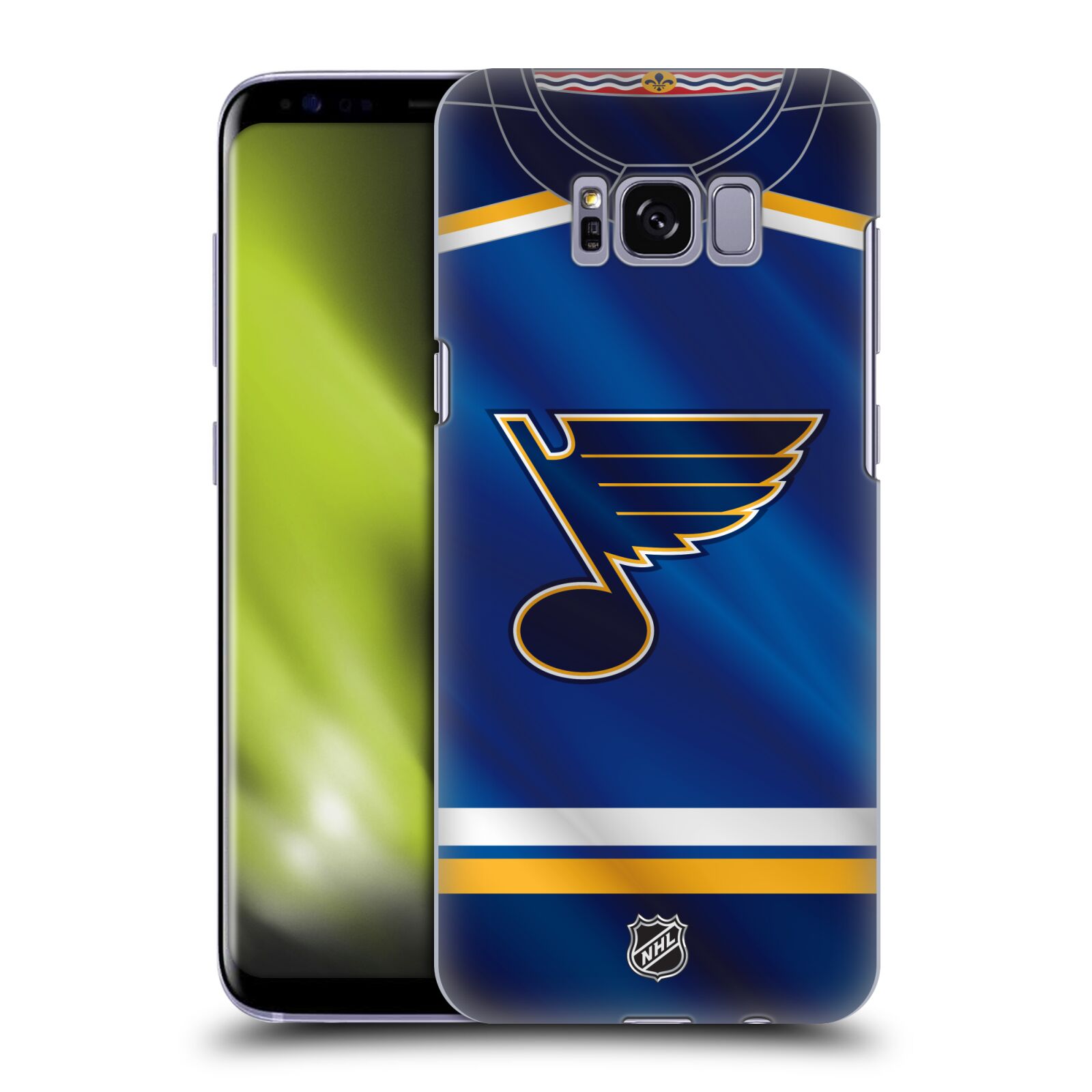 Pouzdro na mobil Samsung Galaxy S8 - HEAD CASE - Hokej NHL - St. Louis Blues - Znak na dresu