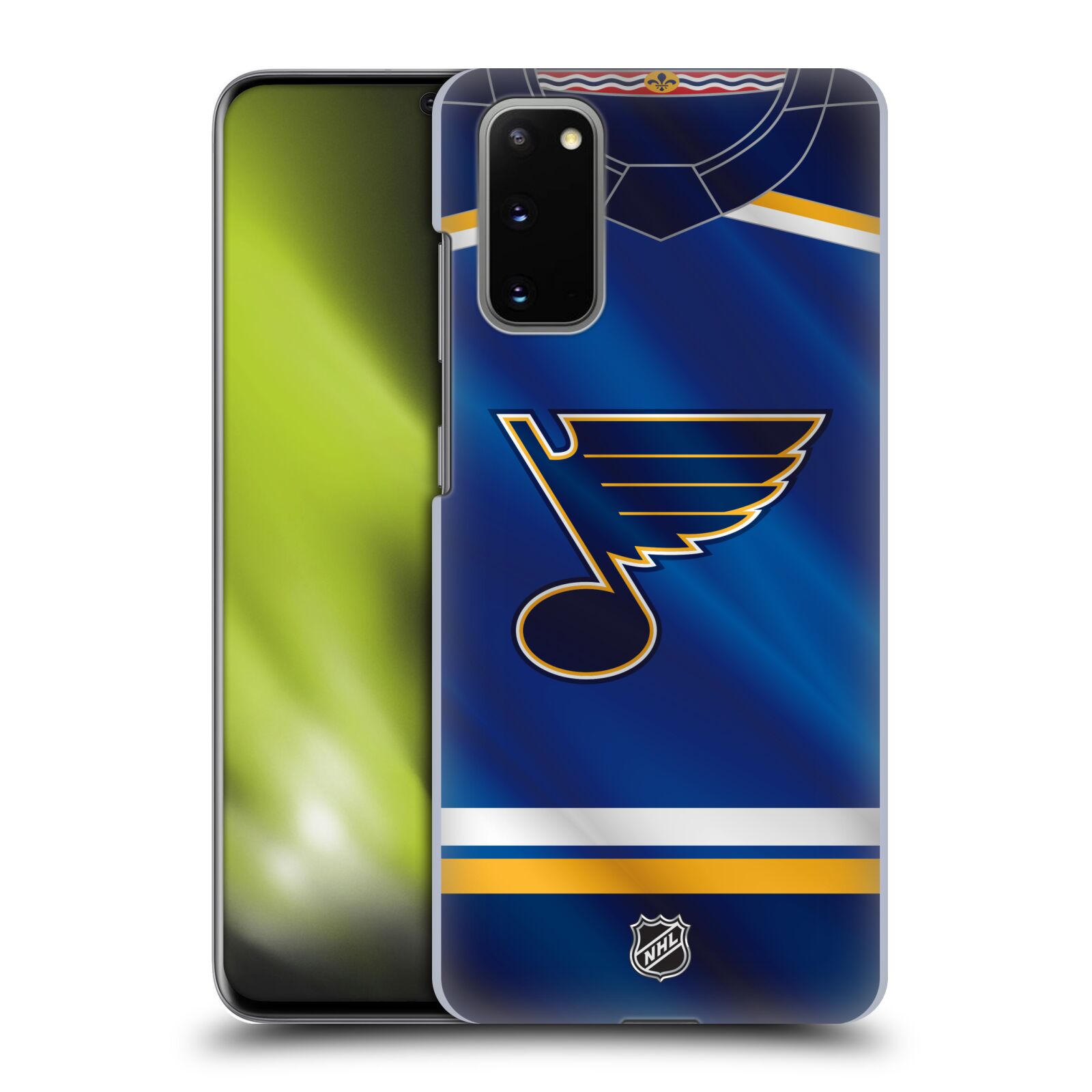 Pouzdro na mobil Samsung Galaxy S20 - HEAD CASE - Hokej NHL - St. Louis Blues - Znak na dresu
