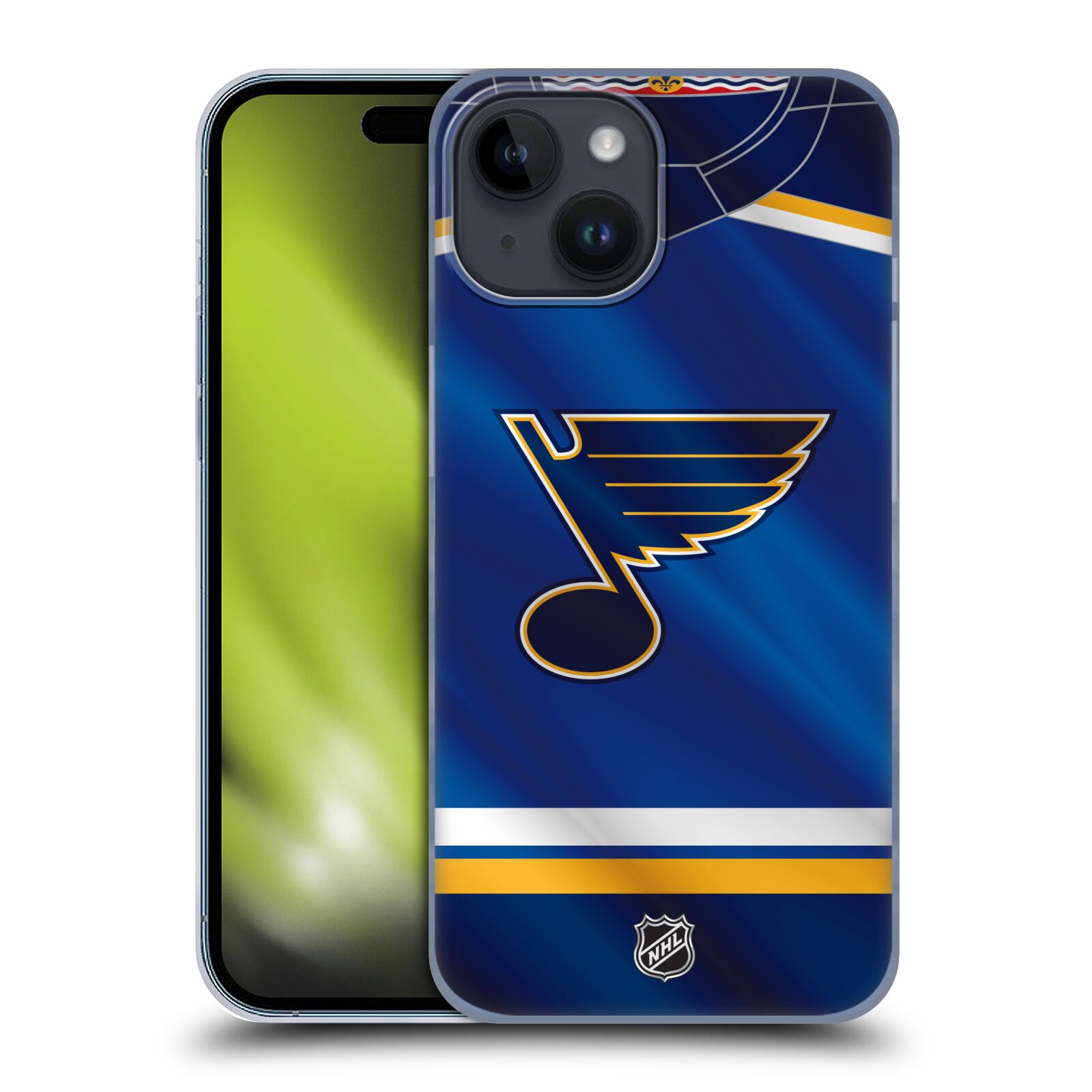 Plastový obal HEAD CASE na mobil Apple Iphone 15  Hokej NHL - St. Louis Blues - Znak na dresu