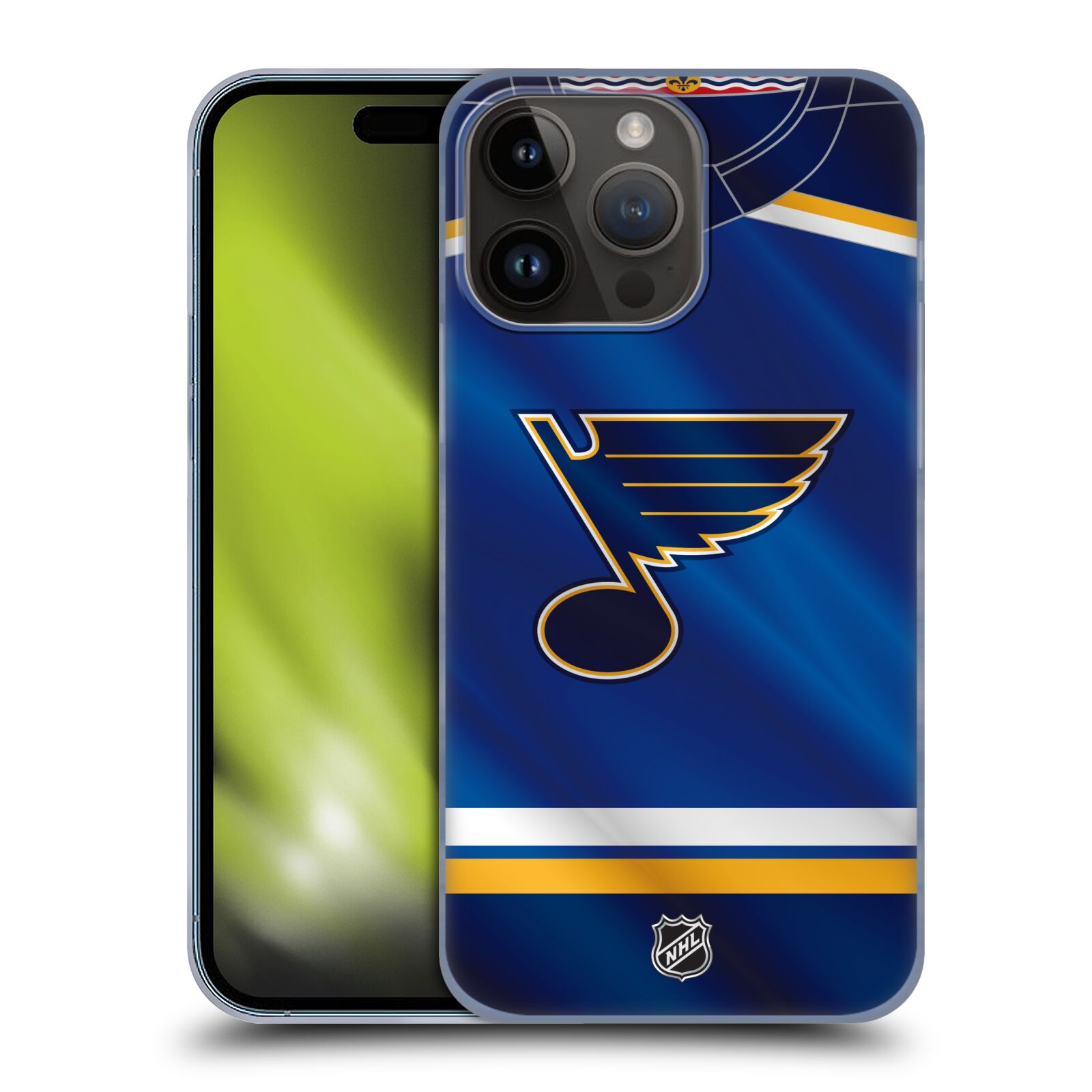 Plastový obal HEAD CASE na mobil Apple Iphone 15 PRO MAX  Hokej NHL - St. Louis Blues - Znak na dresu