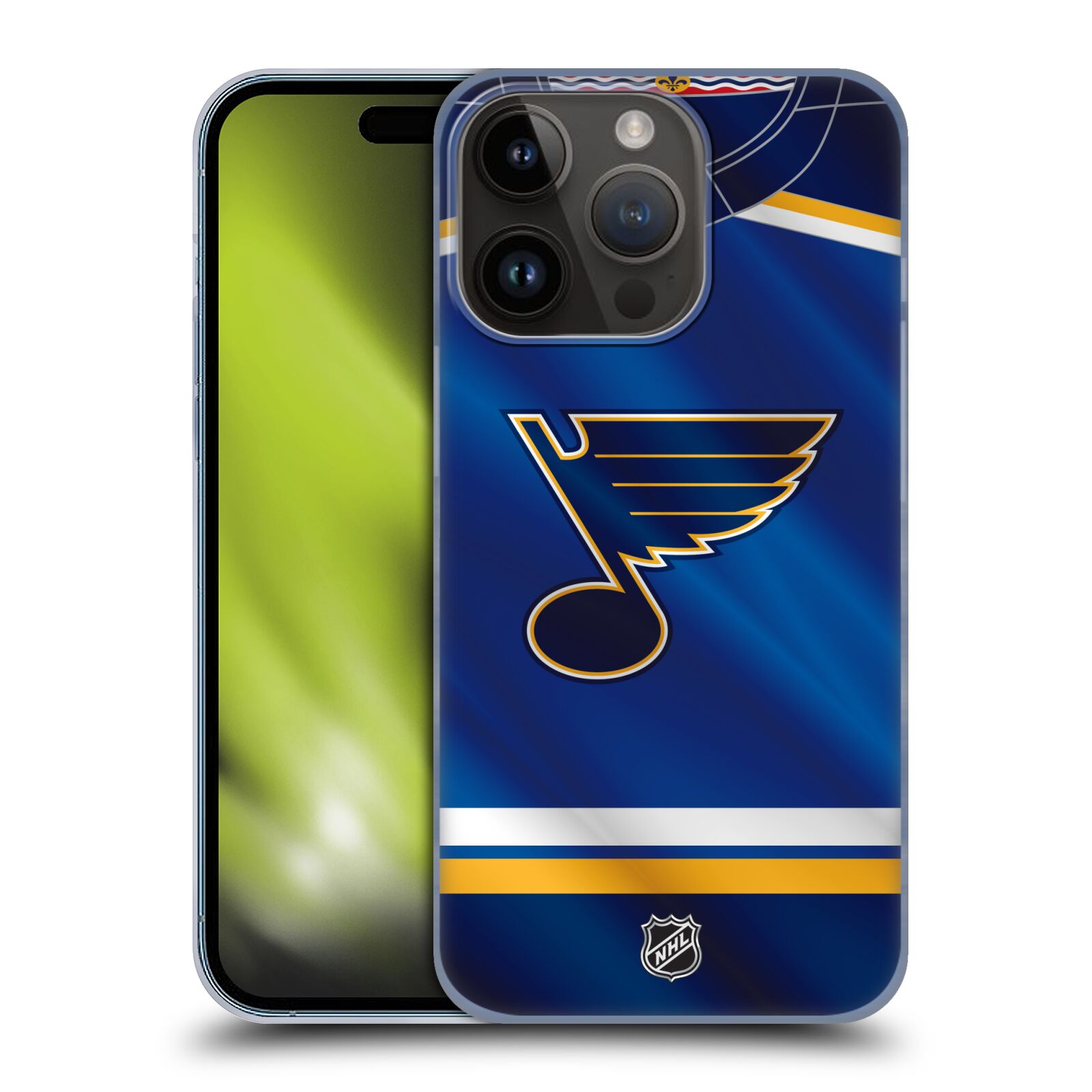 Plastový obal HEAD CASE na mobil Apple Iphone 15 Pro  Hokej NHL - St. Louis Blues - Znak na dresu