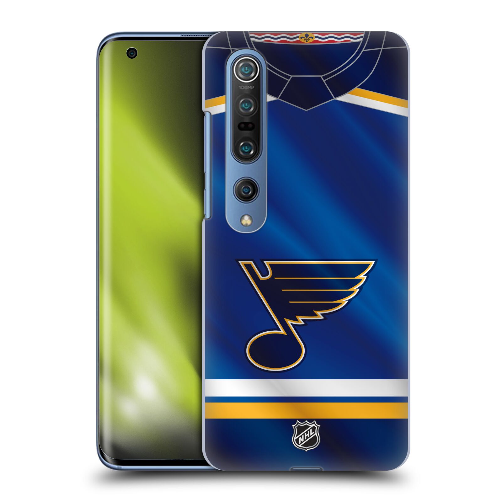 Pouzdro na mobil Xiaomi  Mi 10 5G / Mi 10 5G PRO - HEAD CASE - Hokej NHL - St. Louis Blues - Znak na dresu