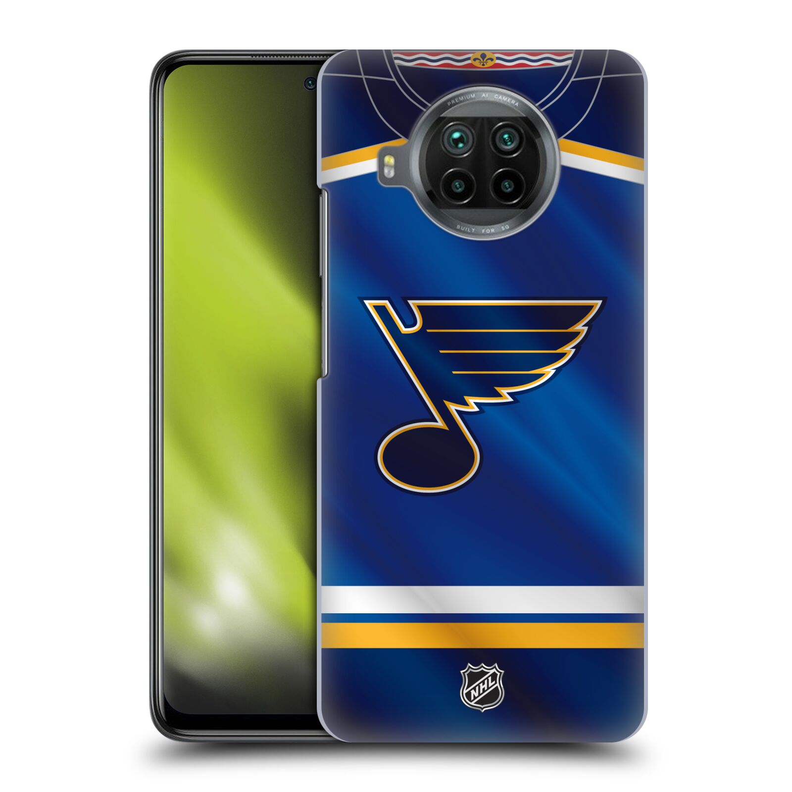 Pouzdro na mobil Xiaomi  Mi 10T LITE 5G - HEAD CASE - Hokej NHL - St. Louis Blues - Znak na dresu